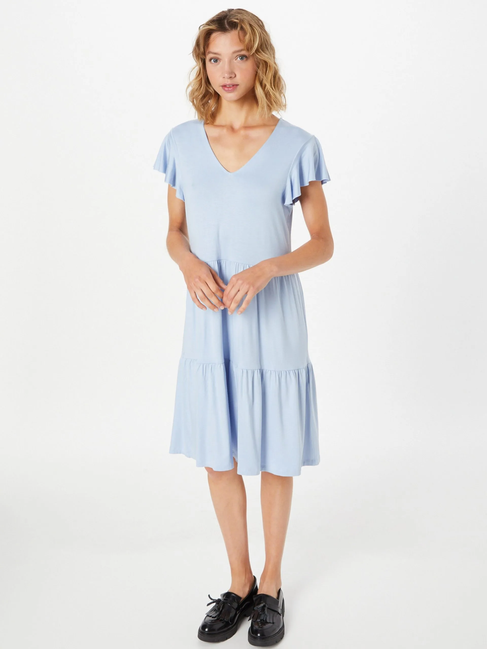 MOSS COPENHAGEN Mini Jurken Jurk Alvy Remi Dames Lichtblauw 3 MOSS COPENHAGEN Mini Jurken Jurk Alvy Remi Dames Lichtblauw - Afbeelding 3