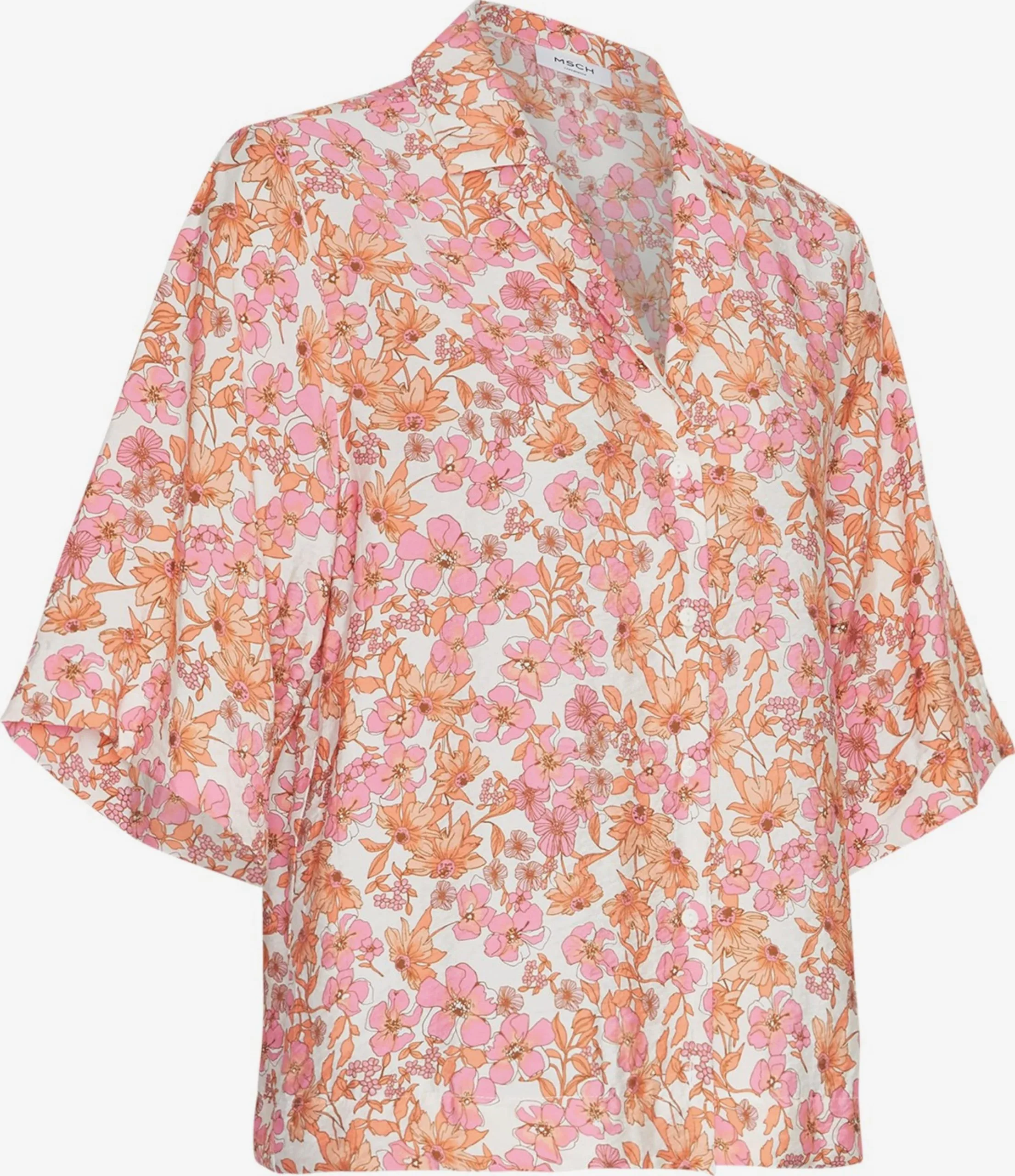 MOSS COPENHAGEN Blouses Met Korte Mouw Blouse Adanaya Ladonna Dames Rosa 2 MOSS COPENHAGEN Blouses Met Korte Mouw Blouse Adanaya Ladonna Dames Rosa - Afbeelding 2