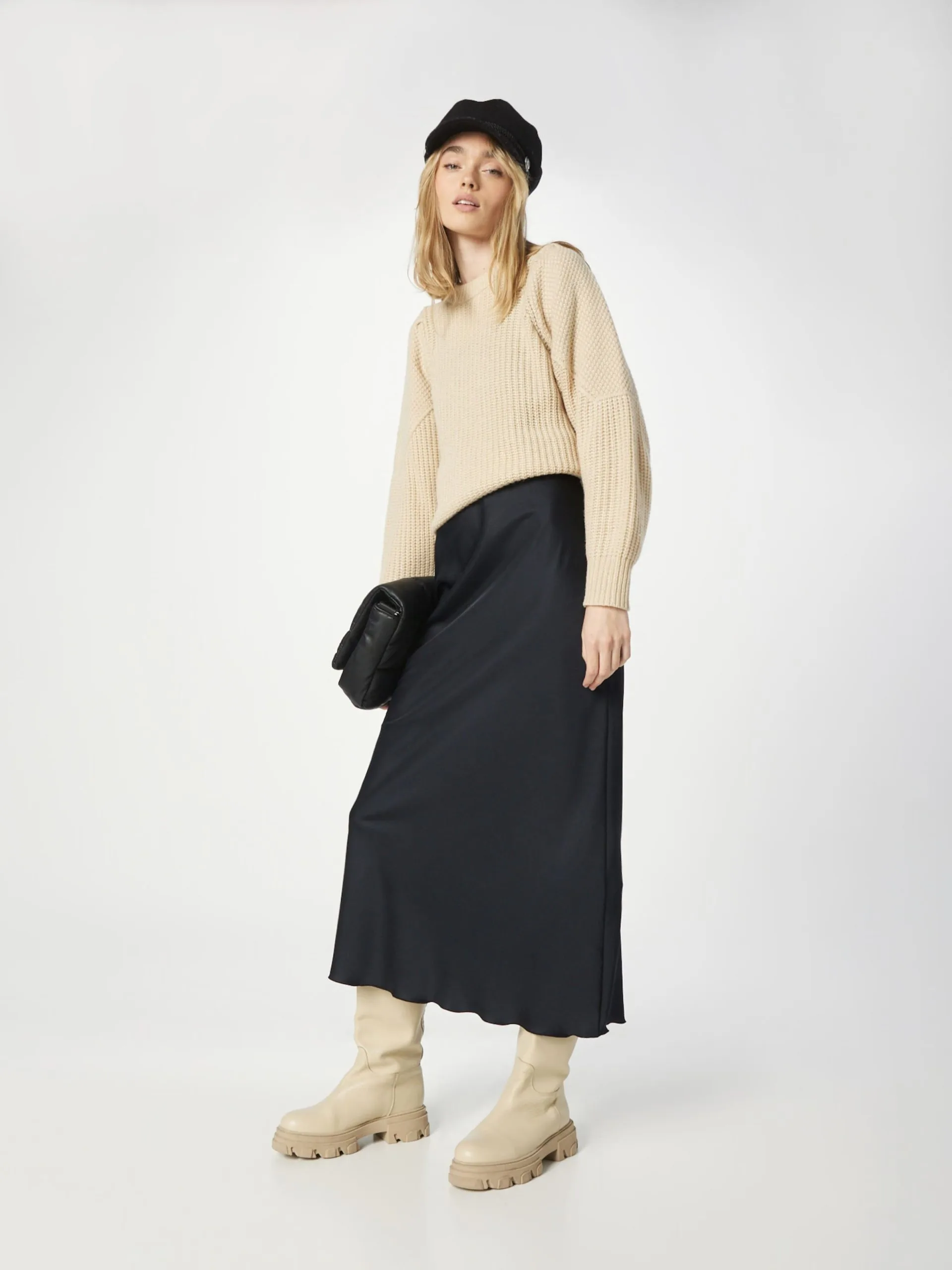 MOSS COPENHAGEN Basic Truien Trui Tebina Peony Dames Sand 5 MOSS COPENHAGEN Basic Truien Trui Tebina Peony Dames Sand - Afbeelding 5