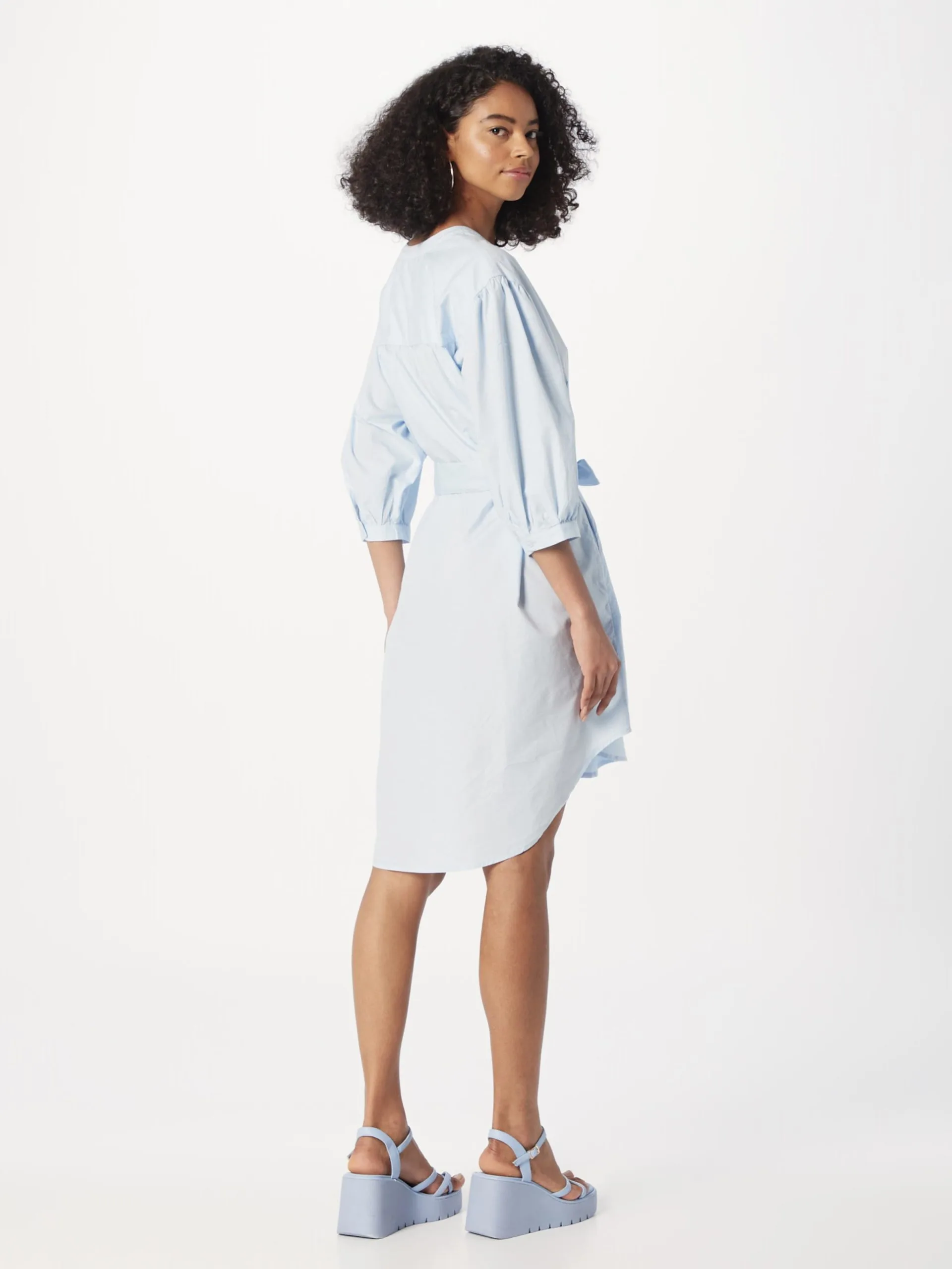 MOSS COPENHAGEN Blousejurken Blousejurk Biella Dames Hemelsblauw 4 MOSS COPENHAGEN Blousejurken Blousejurk Biella Dames Hemelsblauw - Afbeelding 4