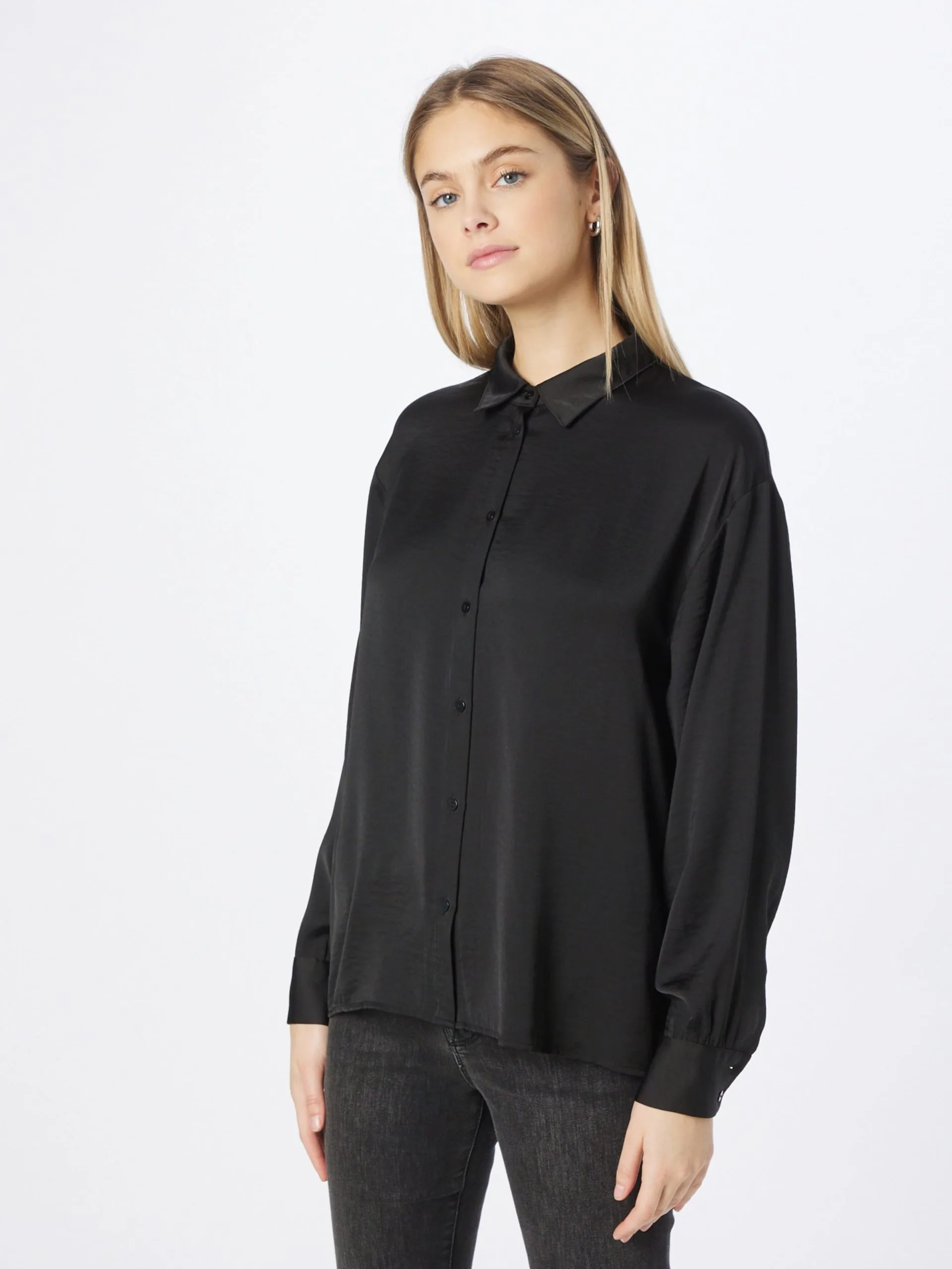 MOSS COPENHAGEN Overhemden Blouse Stefana Maluca Dames Zwart 3 MOSS COPENHAGEN Overhemden Blouse Stefana Maluca Dames Zwart - Afbeelding 3