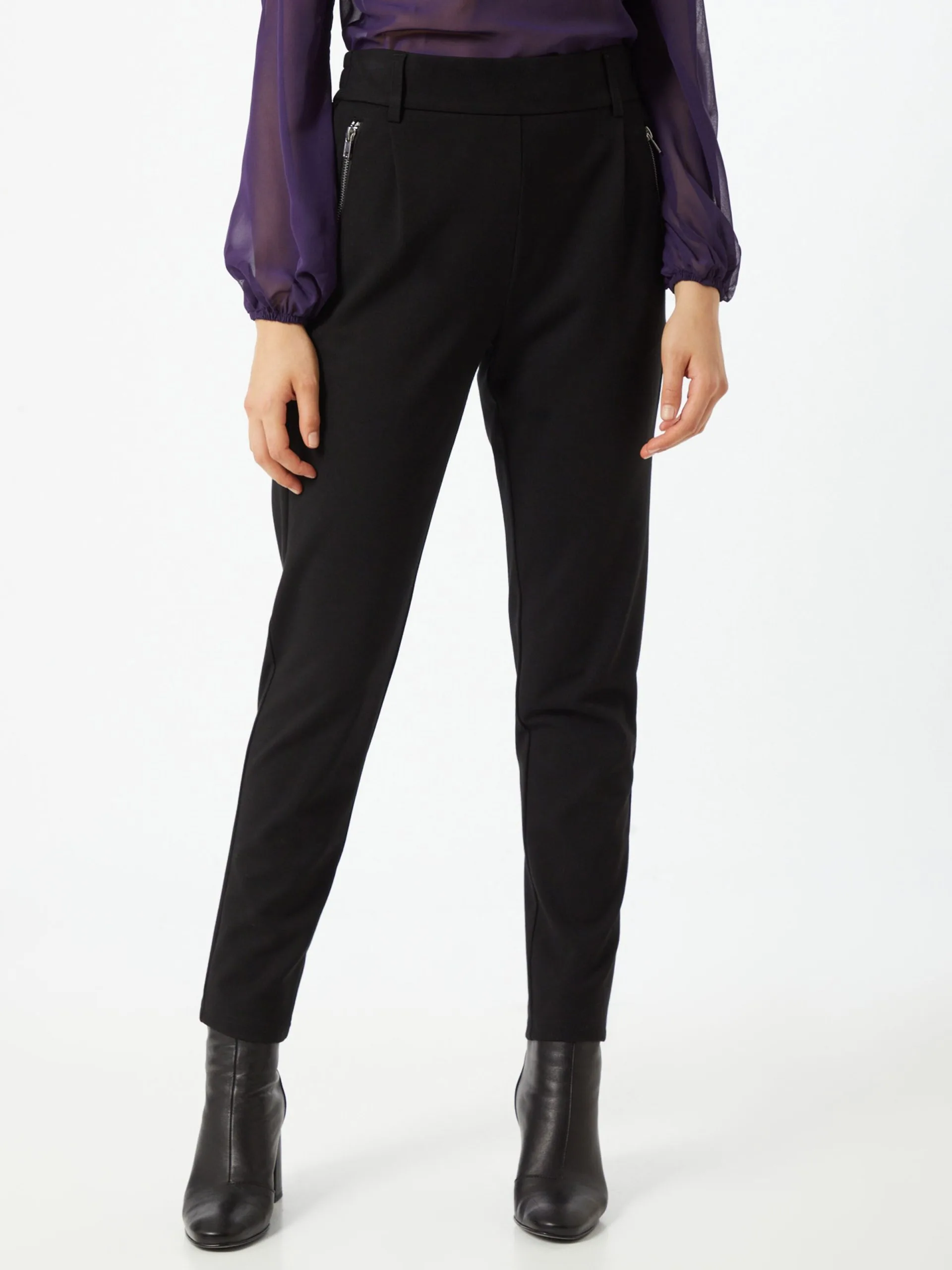 MOSS COPENHAGEN Pantalons Tapered Broek Dames Zwart 2 MOSS COPENHAGEN Pantalons Tapered Broek Dames Zwart - Afbeelding 2