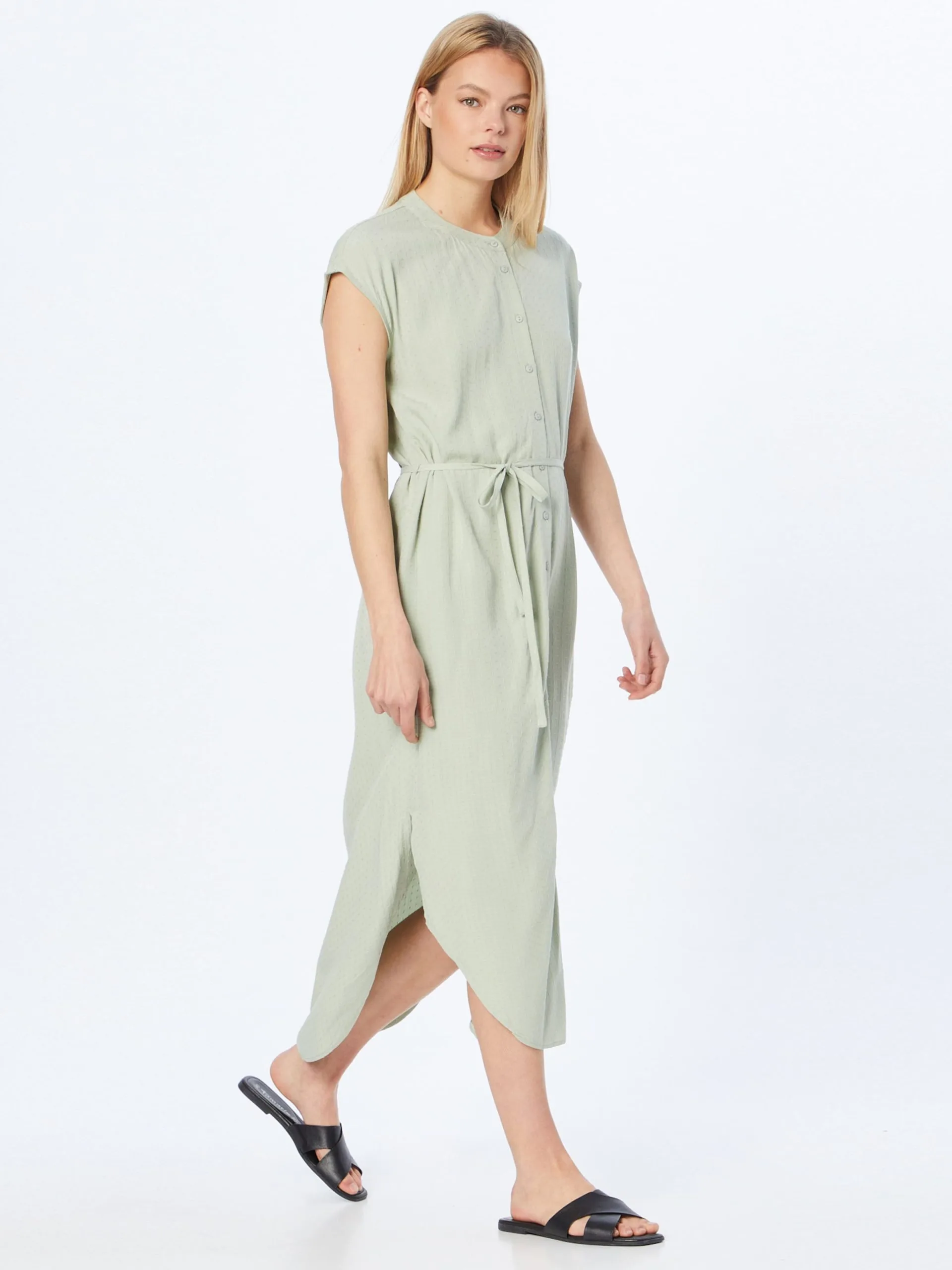 MOSS COPENHAGEN Blousejurken Blousejurk Lania Dames Pastelgroen 5 MOSS COPENHAGEN Blousejurken Blousejurk Lania Dames Pastelgroen - Afbeelding 5