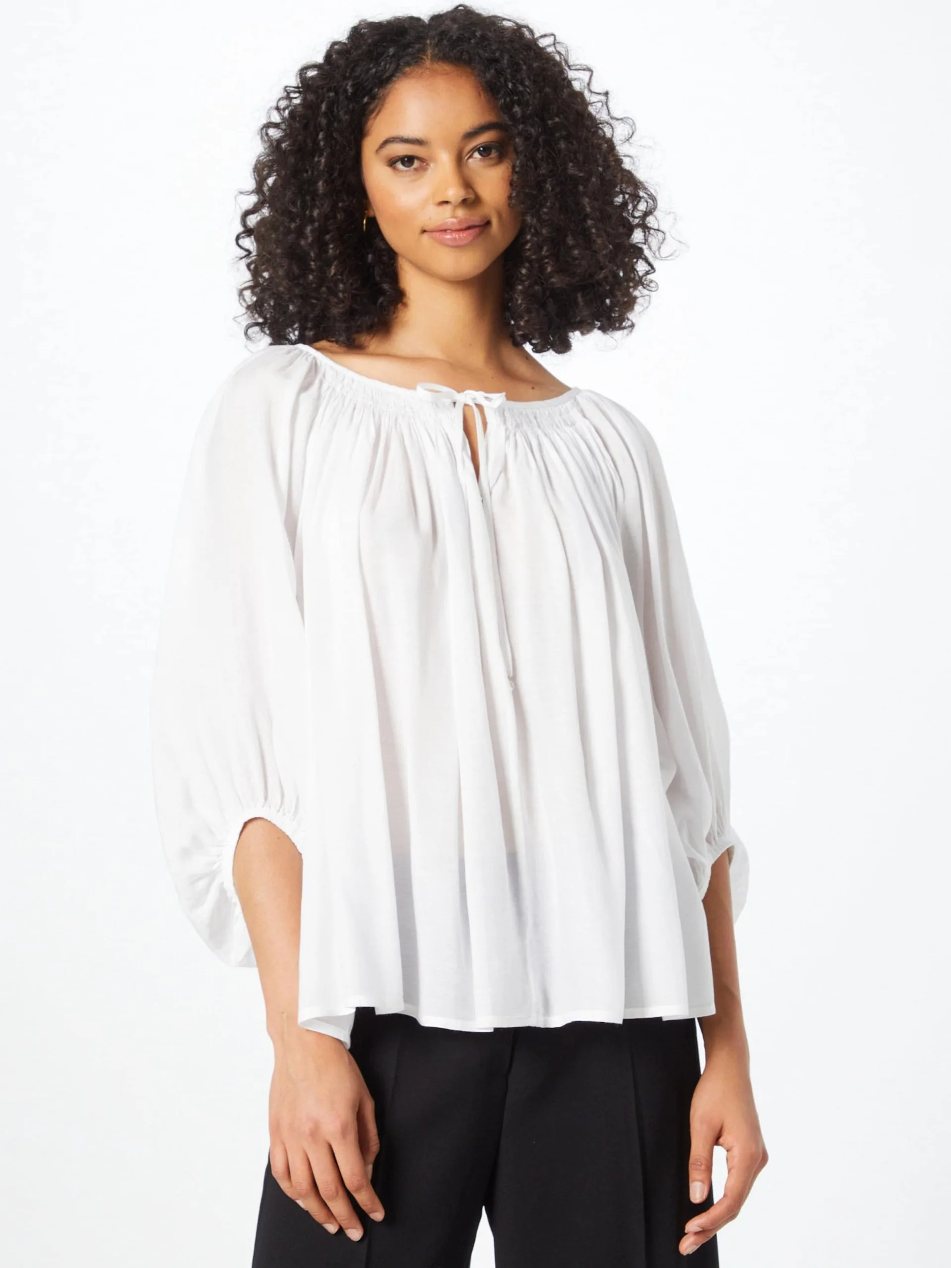 Coster Copenhagen Blouses Met Korte Mouw Blouse Dames Wit 3 Coster Copenhagen Blouses Met Korte Mouw Blouse Dames Wit - Afbeelding 3