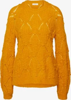 MOSS COPENHAGEN Fijngebreide Truien Trui MAVIS Dames Geel