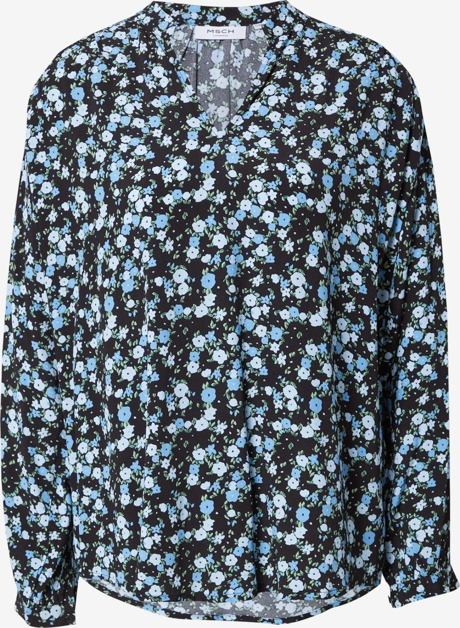 MOSS COPENHAGEN Blouseshirts Blouse Kalika Jalina Dames Nachtblauw / Lichtblauw 1 MOSS COPENHAGEN Blouseshirts Blouse Kalika Jalina Dames Nachtblauw / Lichtblauw