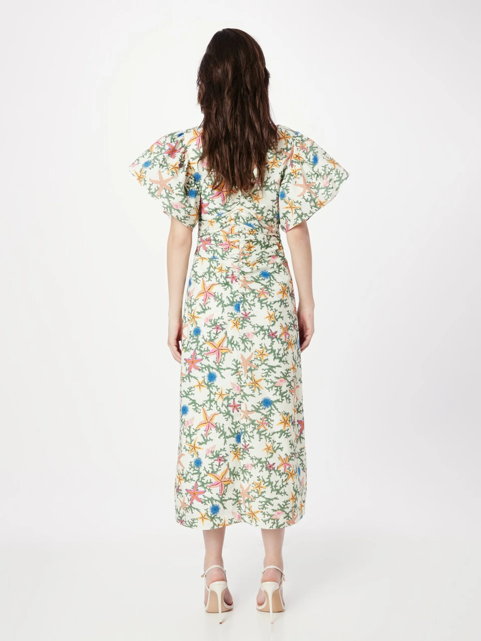 Maxi Jurken Jurk Dames Crème 4 Maxi Jurken Jurk Dames Crème - Afbeelding 4