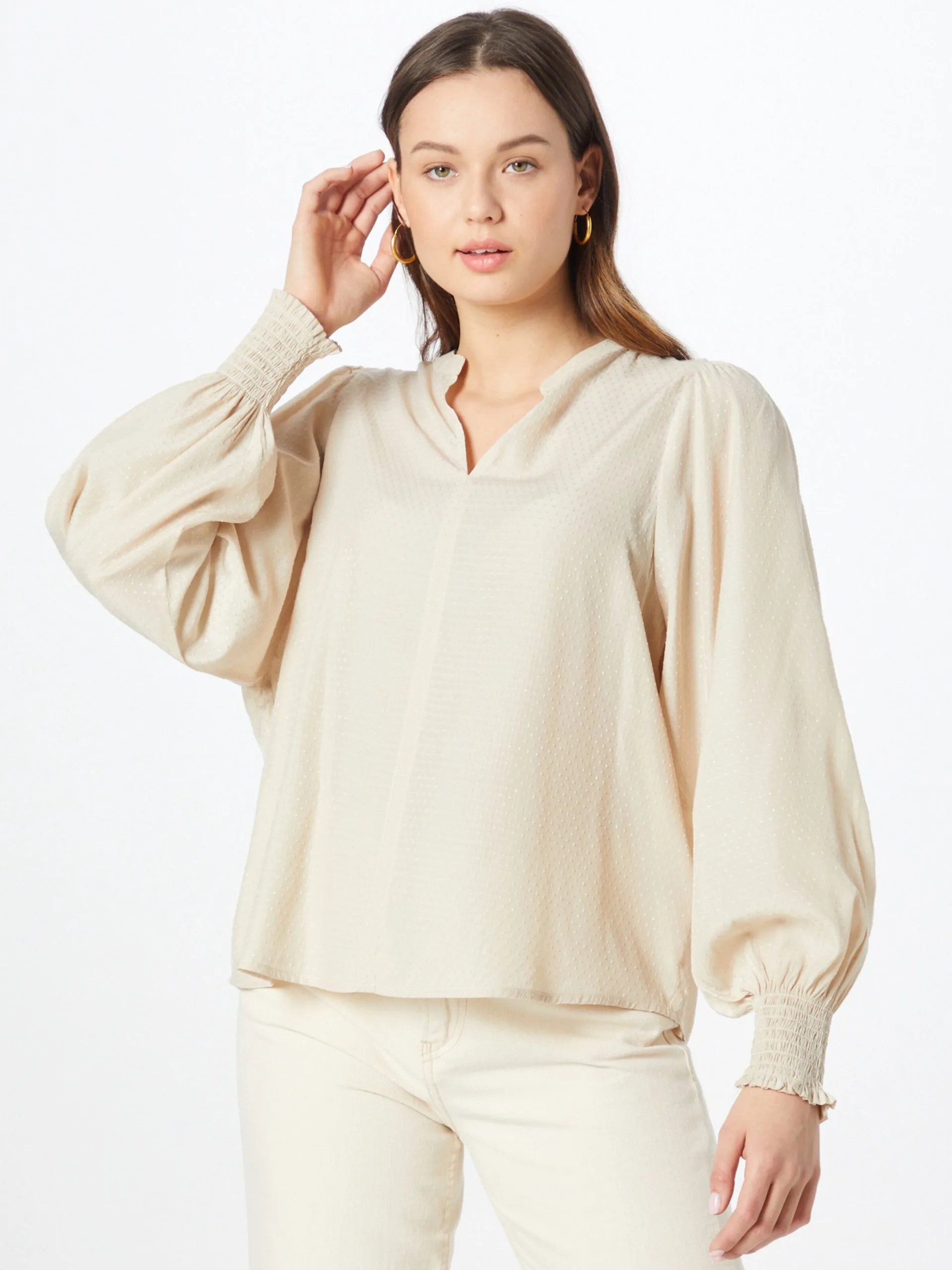 MOSS COPENHAGEN Blouseshirts Blouse Kasika Dames Beige 3 MOSS COPENHAGEN Blouseshirts Blouse Kasika Dames Beige - Afbeelding 3