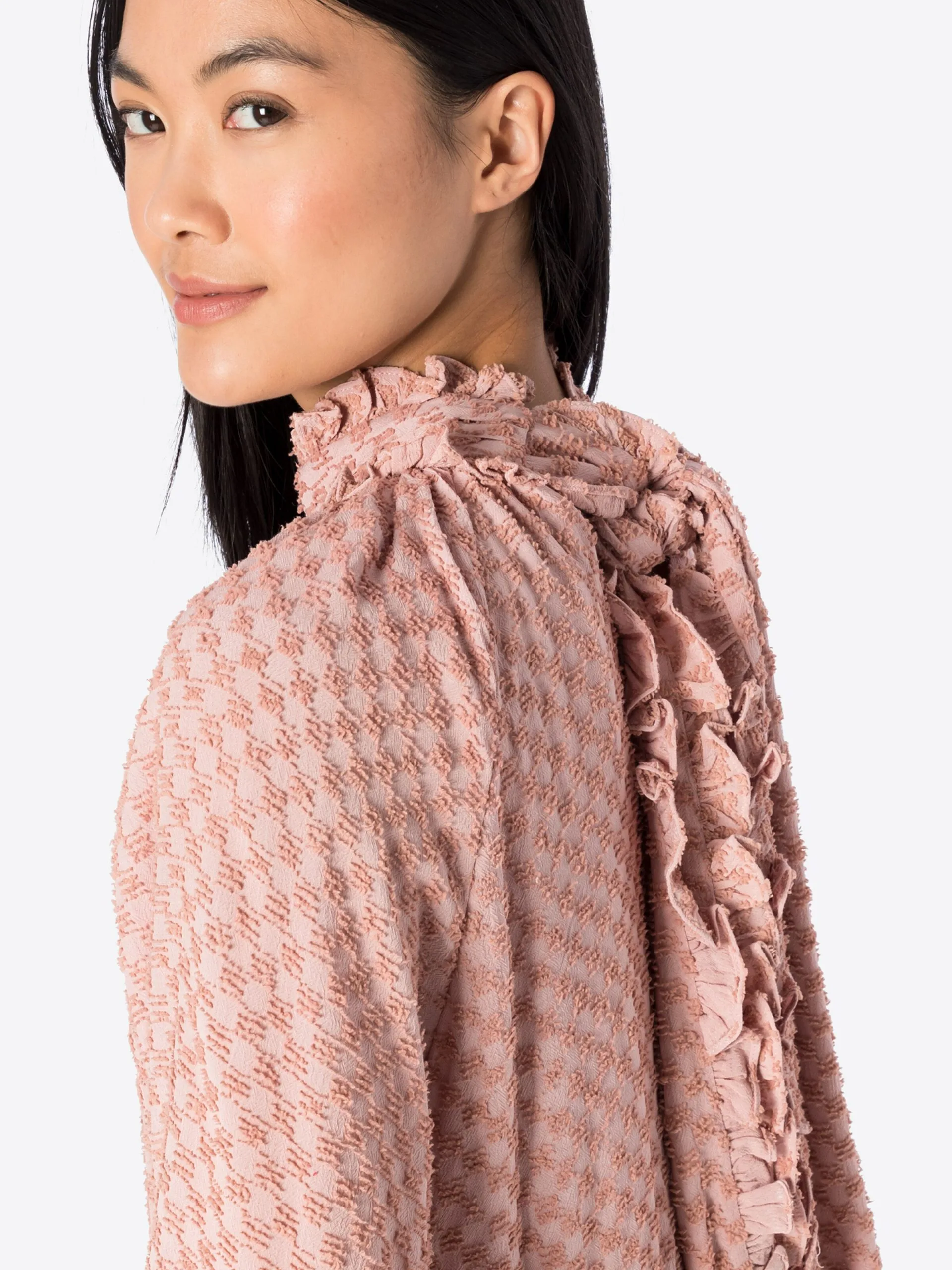 Mini Jurken Jurk ERICA Dames Rosa 2 Mini Jurken Jurk ERICA Dames Rosa - Afbeelding 2