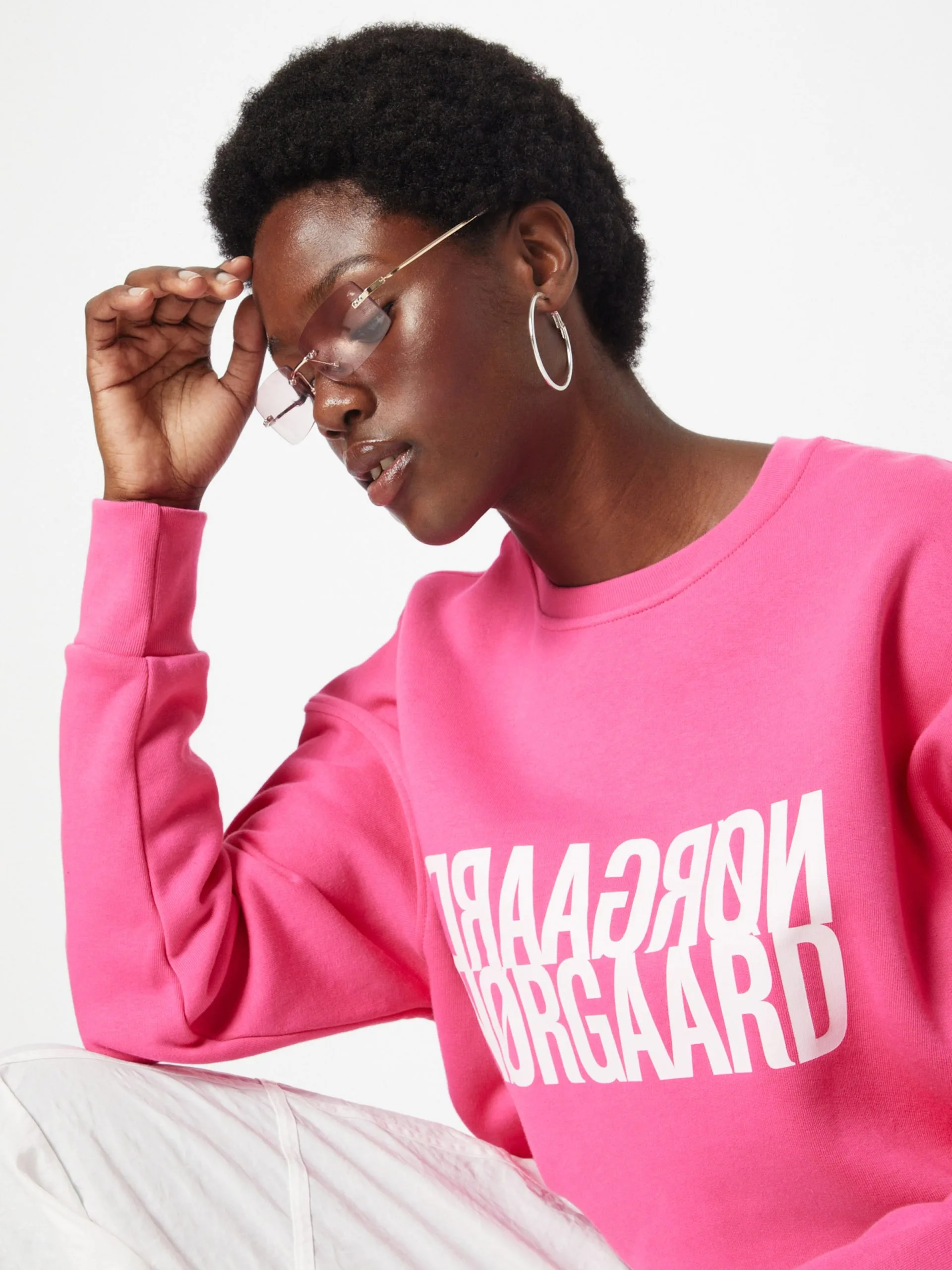 Sweatshirts Sweatshirt Tilvina Dames Rosa 2 Sweatshirts Sweatshirt Tilvina Dames Rosa - Afbeelding 2