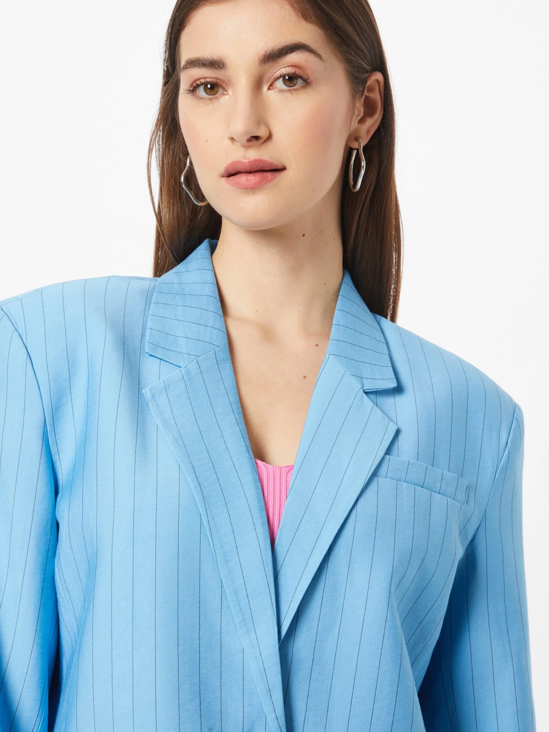 MOSS COPENHAGEN Klassieke Blazers Blazers Dames Azuur 2 MOSS COPENHAGEN Klassieke Blazers Blazers Dames Azuur - Afbeelding 2