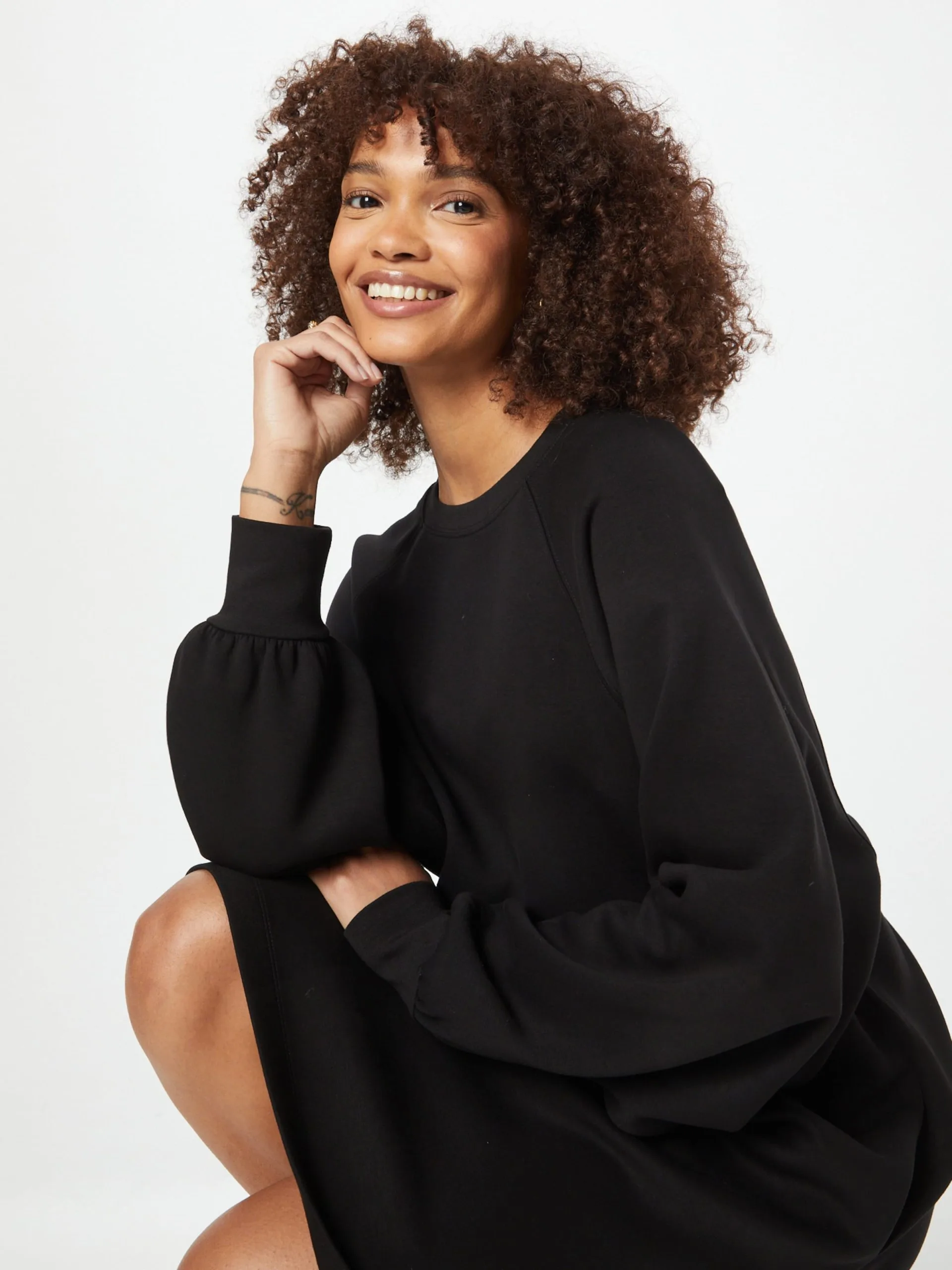 MOSS COPENHAGEN Mini Jurken Jurk Bianna Dames Zwart 2 MOSS COPENHAGEN Mini Jurken Jurk Bianna Dames Zwart - Afbeelding 2