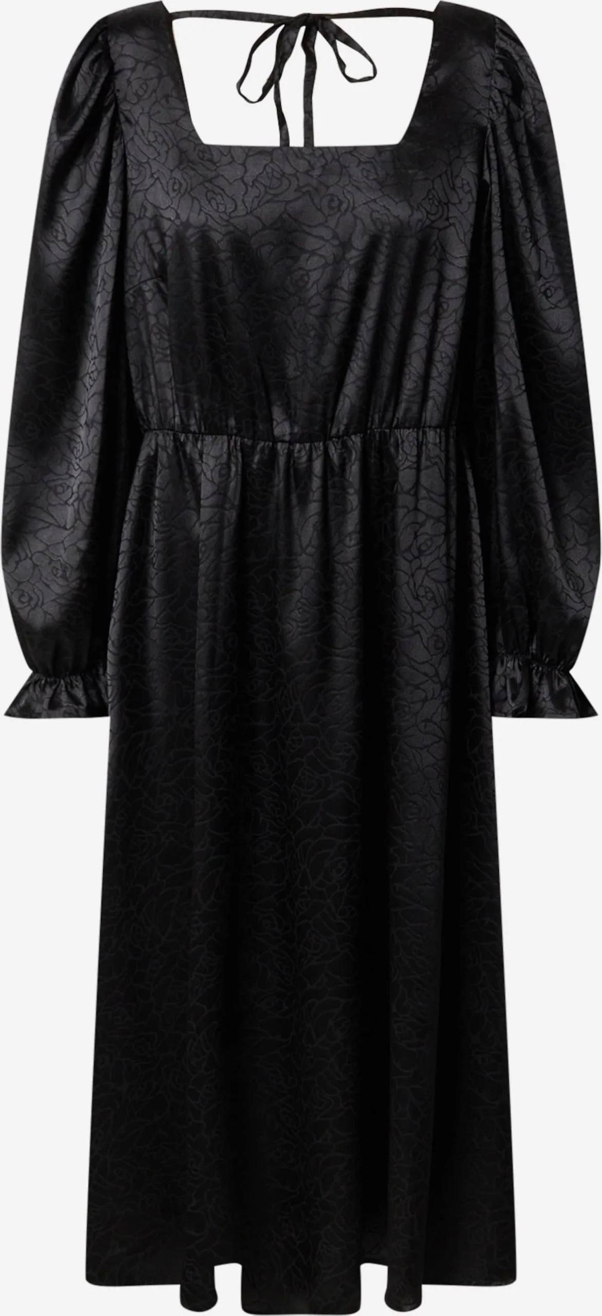 Midi Jurken Jurk Dana Dames Zwart 1 Midi Jurken Jurk Dana Dames Zwart