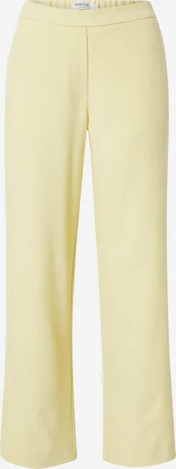 MOSS COPENHAGEN Pantalons Loosefit Broek Dames Lichtgeel