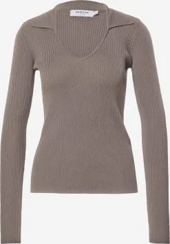 MOSS COPENHAGEN Basic Truien Trui Aggie Harike Dames Greige