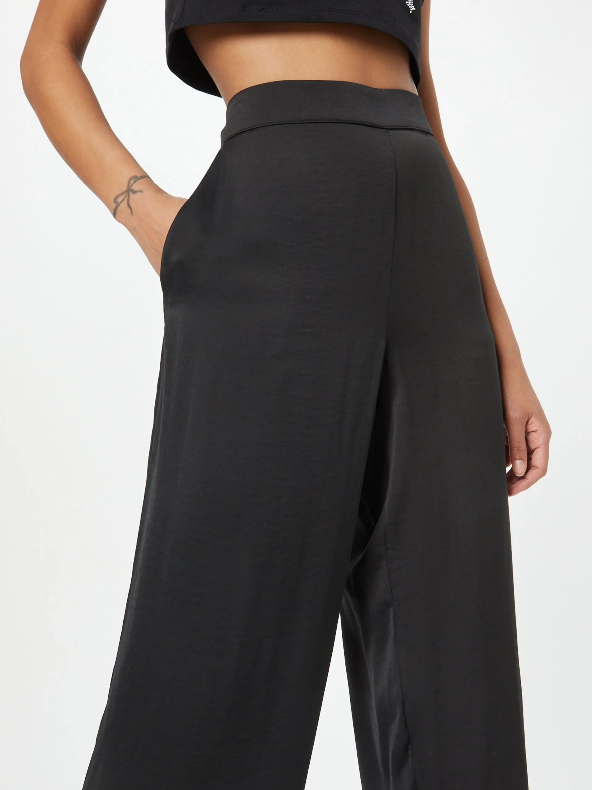 MOSS COPENHAGEN Pantalons Wide Leg Broek Baria Dames Zwart 2 MOSS COPENHAGEN Pantalons Wide Leg Broek Baria Dames Zwart - Afbeelding 2