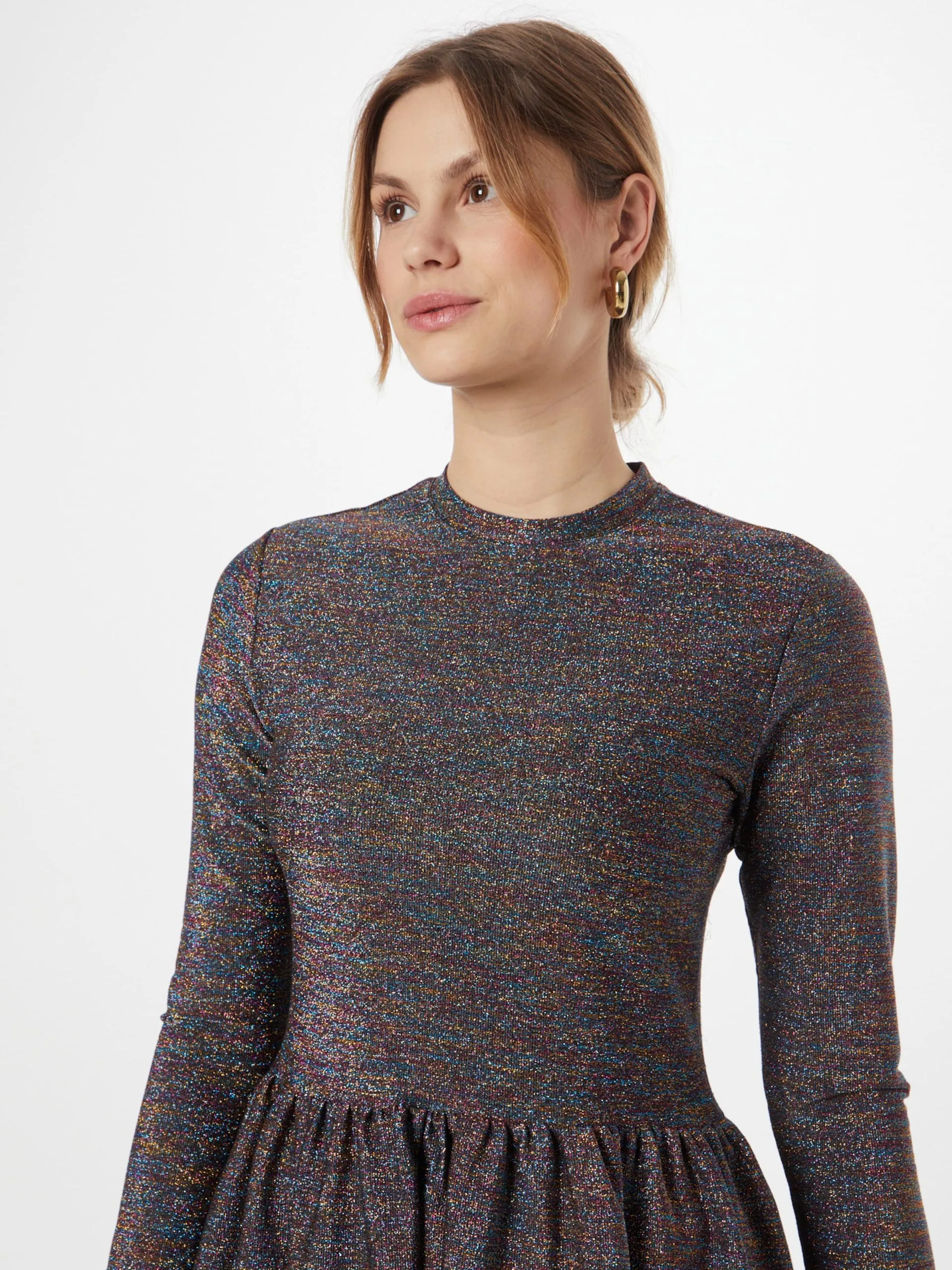 Midi Jurken Jurk Lucca Dames Bruin 2 Midi Jurken Jurk Lucca Dames Bruin - Afbeelding 2