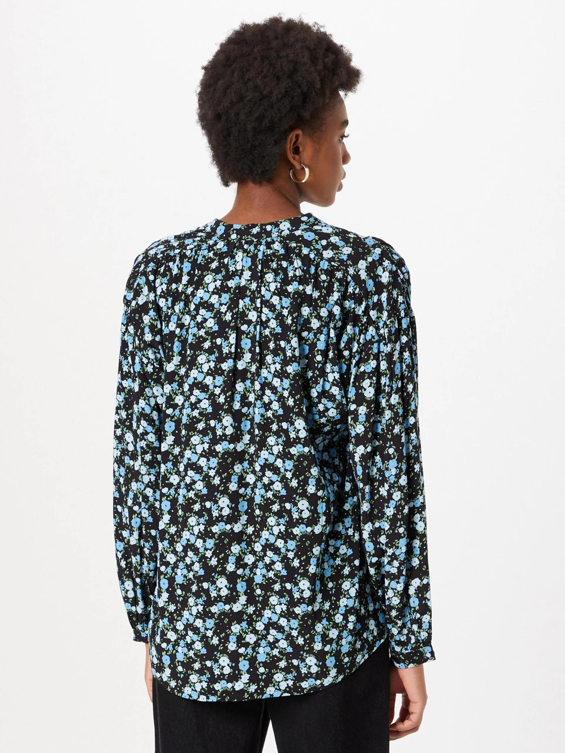 MOSS COPENHAGEN Blouseshirts Blouse Kalika Jalina Dames Nachtblauw / Lichtblauw 4 MOSS COPENHAGEN Blouseshirts Blouse Kalika Jalina Dames Nachtblauw / Lichtblauw - Afbeelding 4