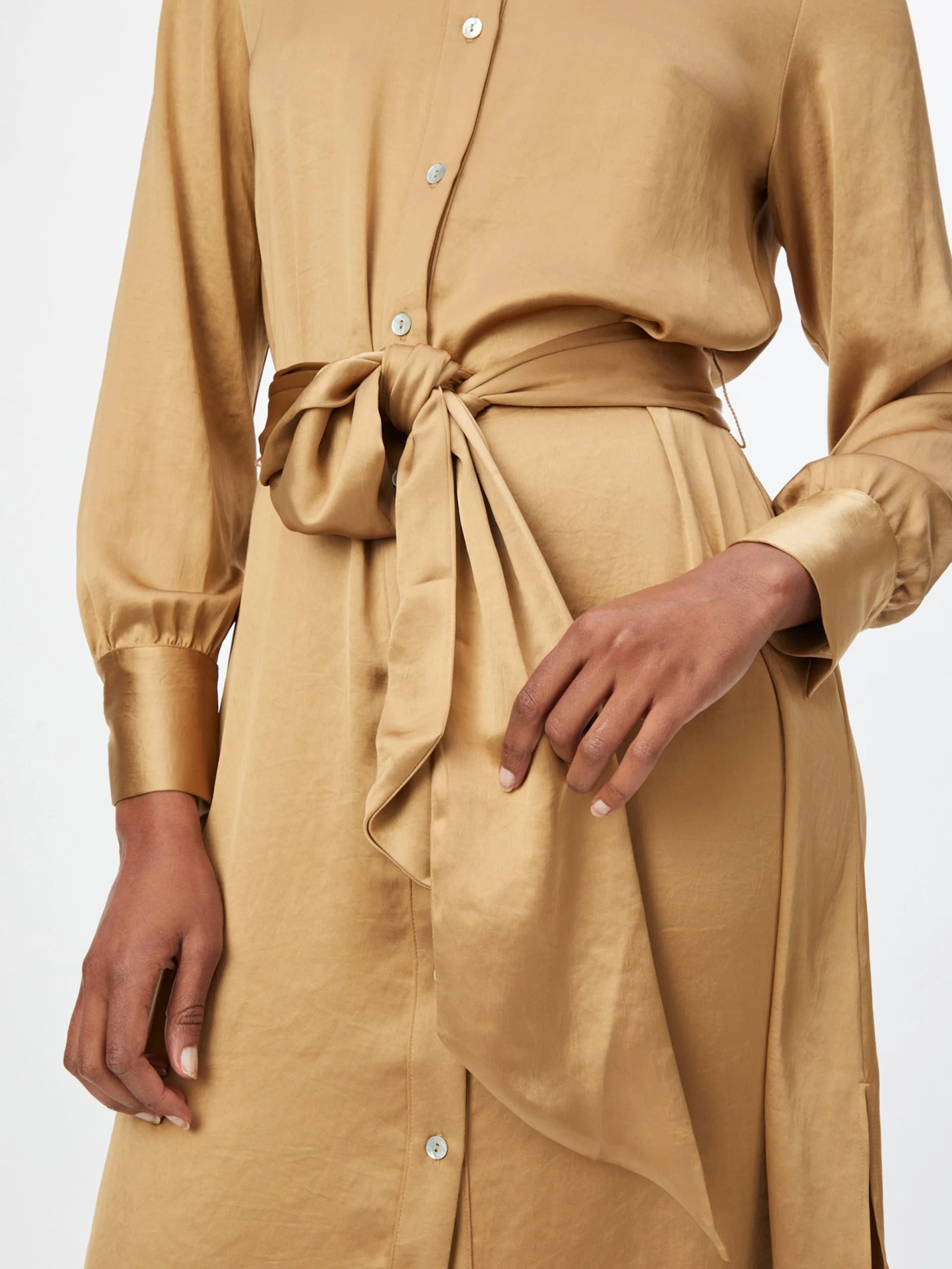 Blousejurken Blousejurk Hedvig Dames Sand 2 Blousejurken Blousejurk Hedvig Dames Sand - Afbeelding 2