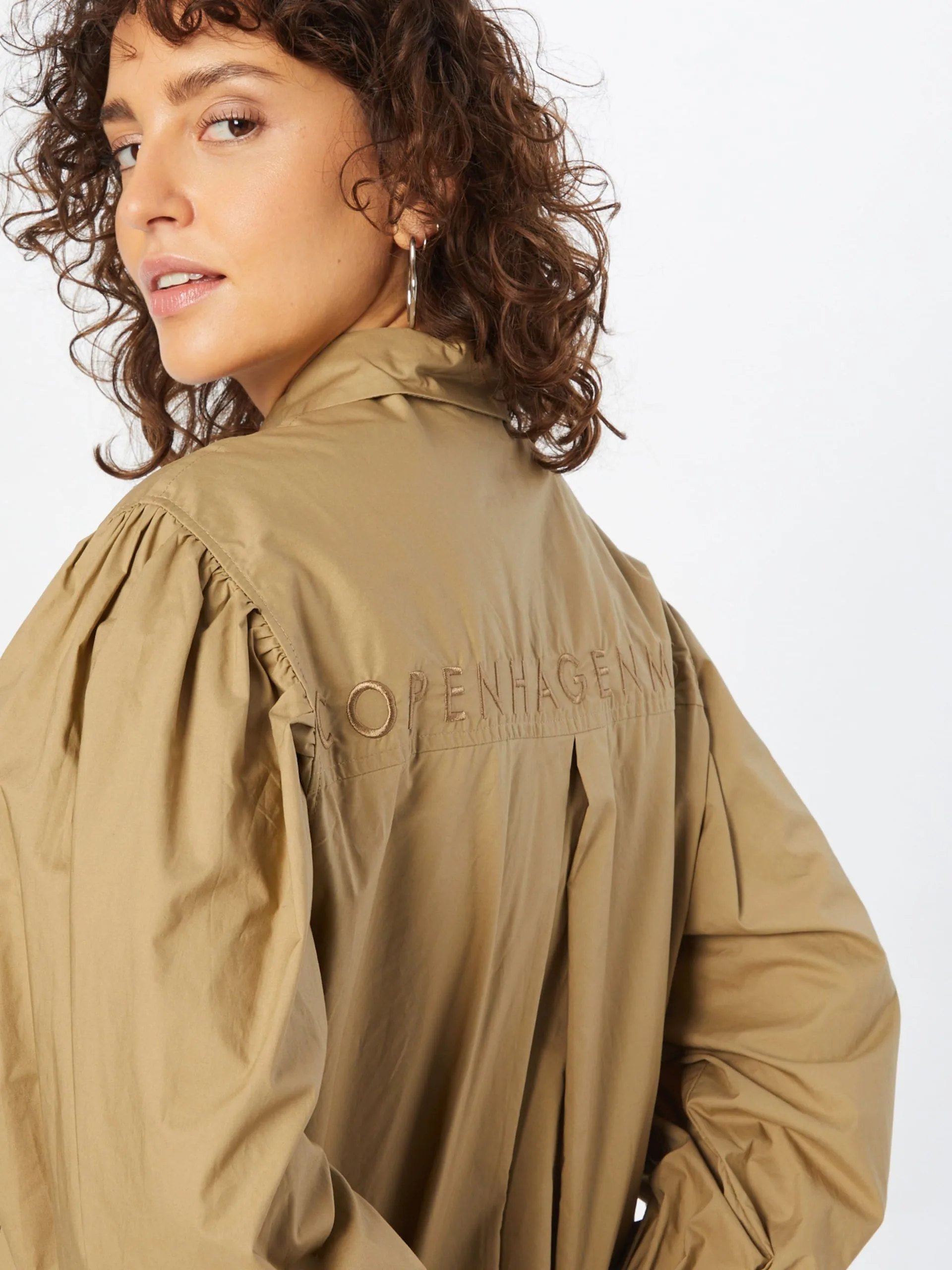 Blousejurken Blousejurk DELILAH Dames Bruin 2 Blousejurken Blousejurk DELILAH Dames Bruin - Afbeelding 2