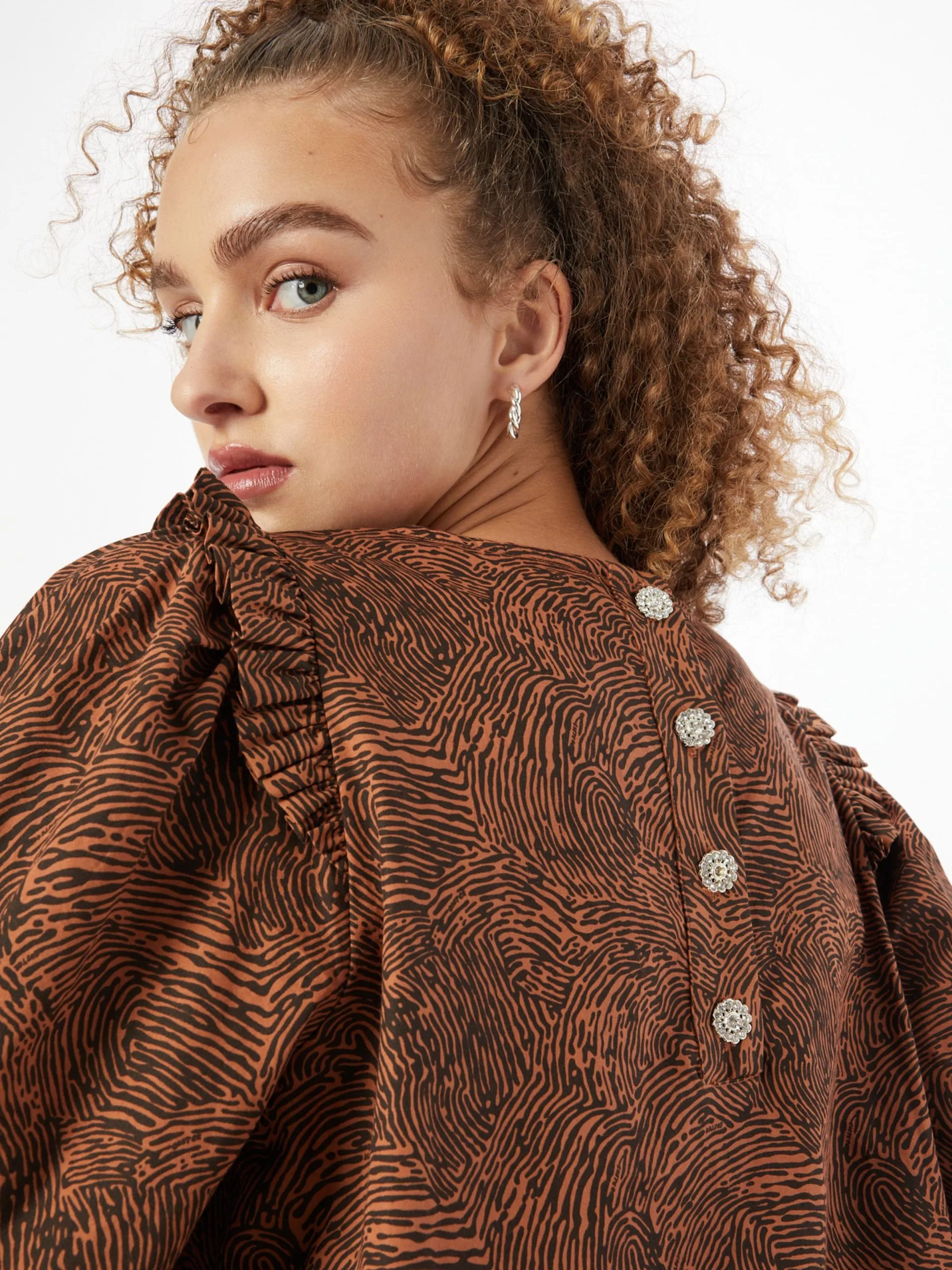 Coster Copenhagen Mini Jurken Jurk Dames Cognac 2 Coster Copenhagen Mini Jurken Jurk Dames Cognac - Afbeelding 2