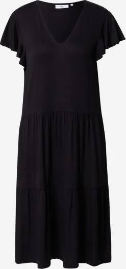 MOSS COPENHAGEN Mini Jurken Jurk Alvy Remi Dames Zwart