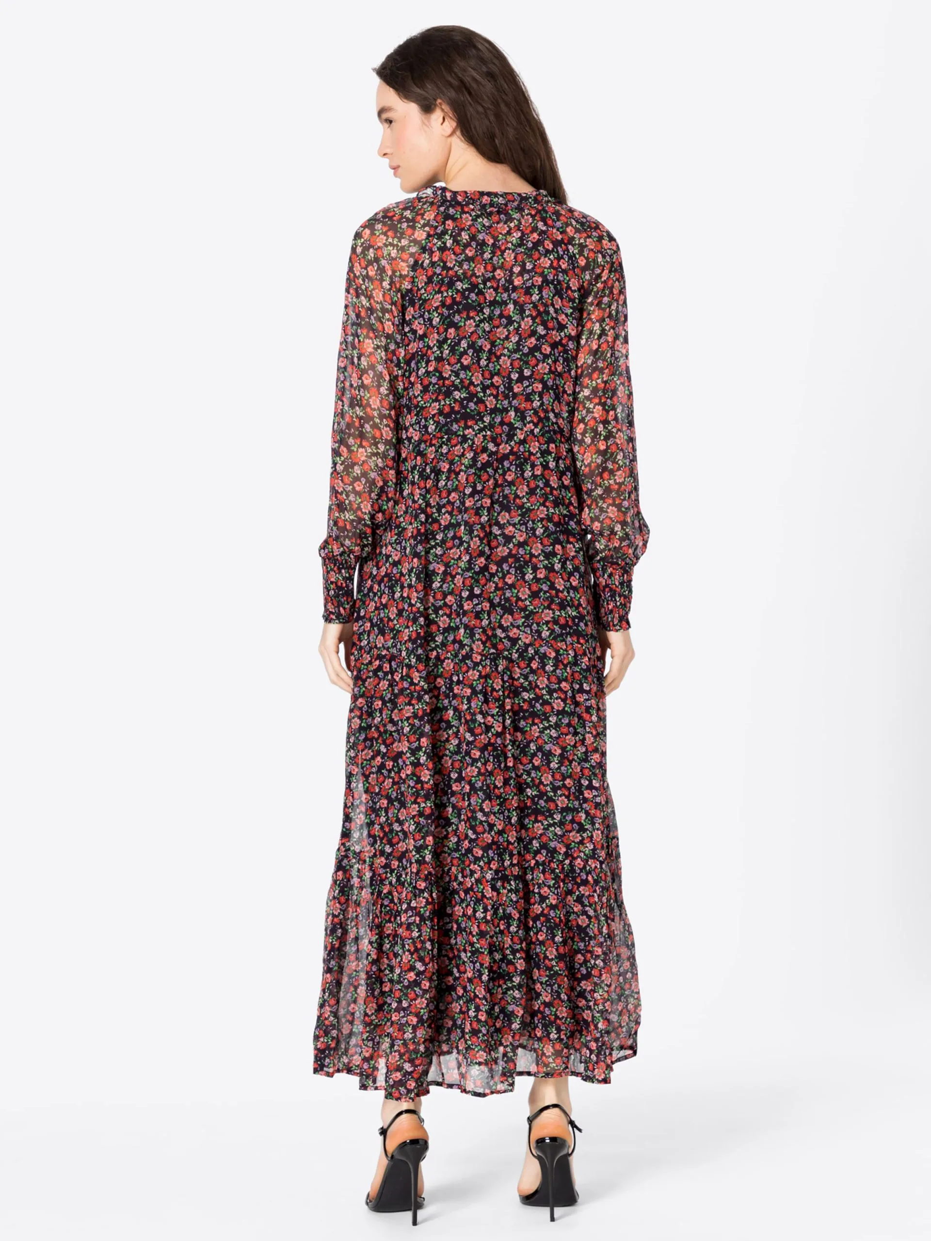 Maxi Jurken Jurk Elena Dames Rood 4 Maxi Jurken Jurk Elena Dames Rood - Afbeelding 4