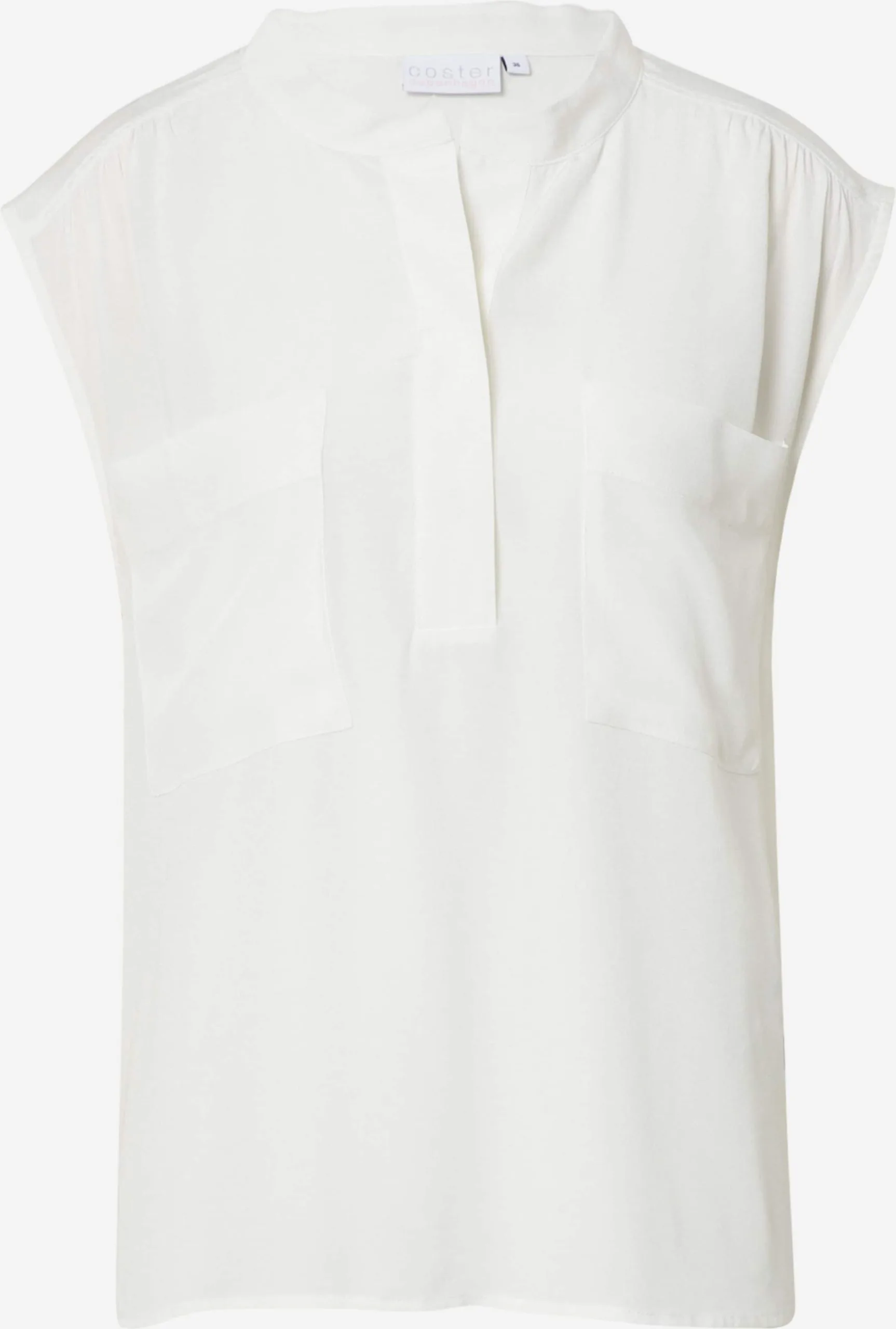 Coster Copenhagen Blouses Met Korte Mouw Blouse Dames Crème 1 Coster Copenhagen Blouses Met Korte Mouw Blouse Dames Crème