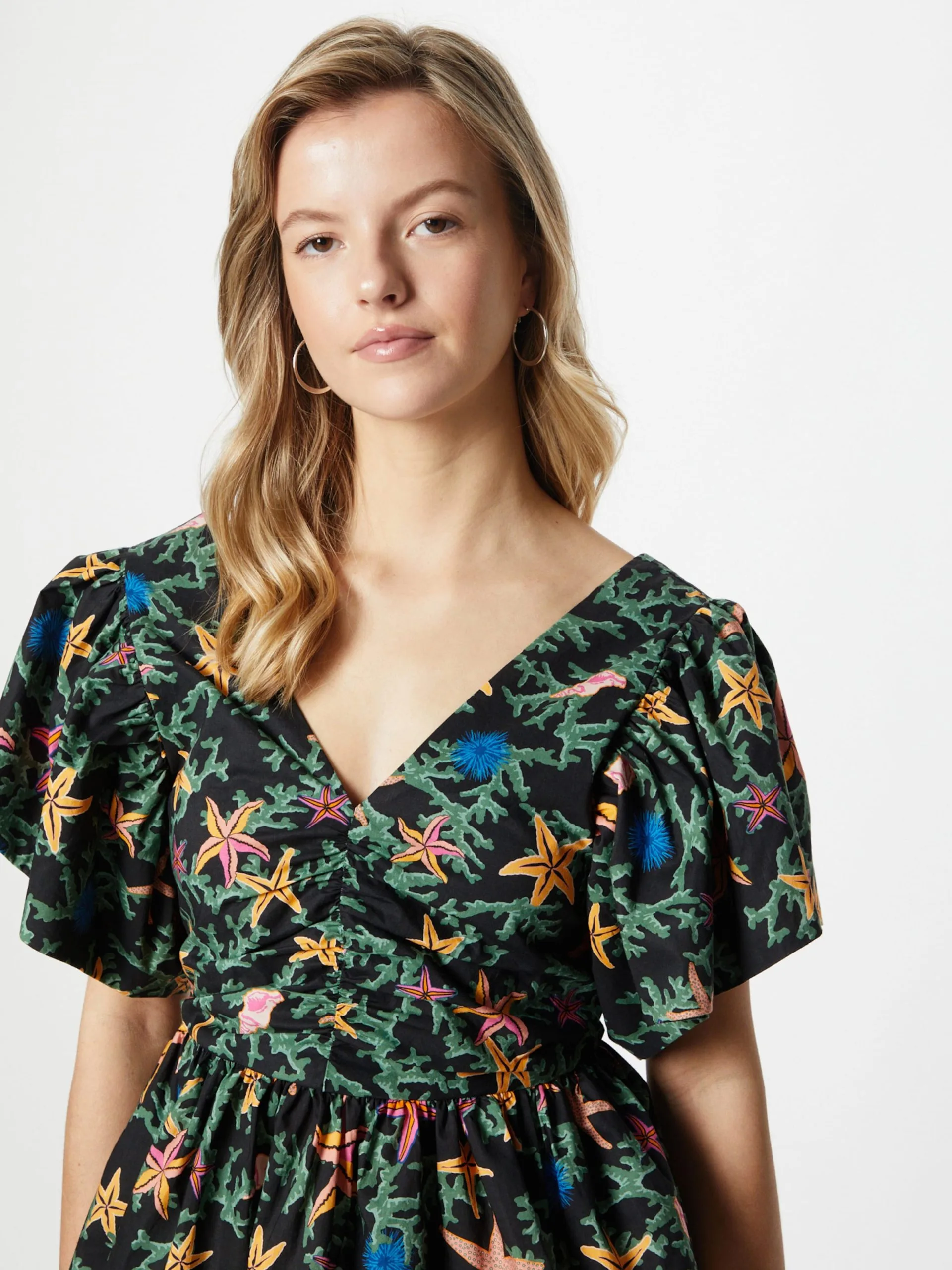 Blouses Met Korte Mouw Blouse Dames Zwart 2 Blouses Met Korte Mouw Blouse Dames Zwart - Afbeelding 2