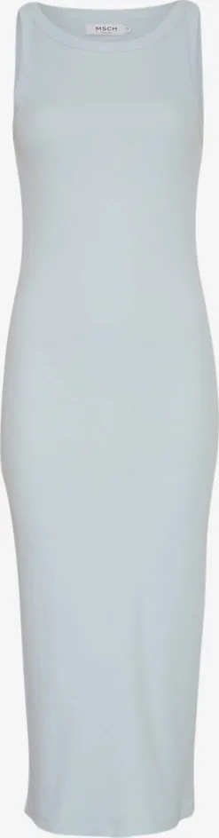 MOSS COPENHAGEN Midi Jurken Jurk Rasmia Dames Pastelblauw