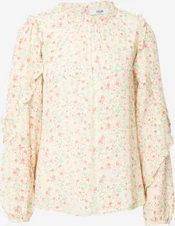 Blouseshirts Blouse Frances Dames Pasteelgeel