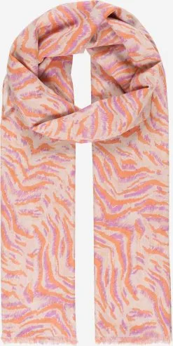 Dikke Sjaals Sjaal Dames Koraal / Lichtoranje