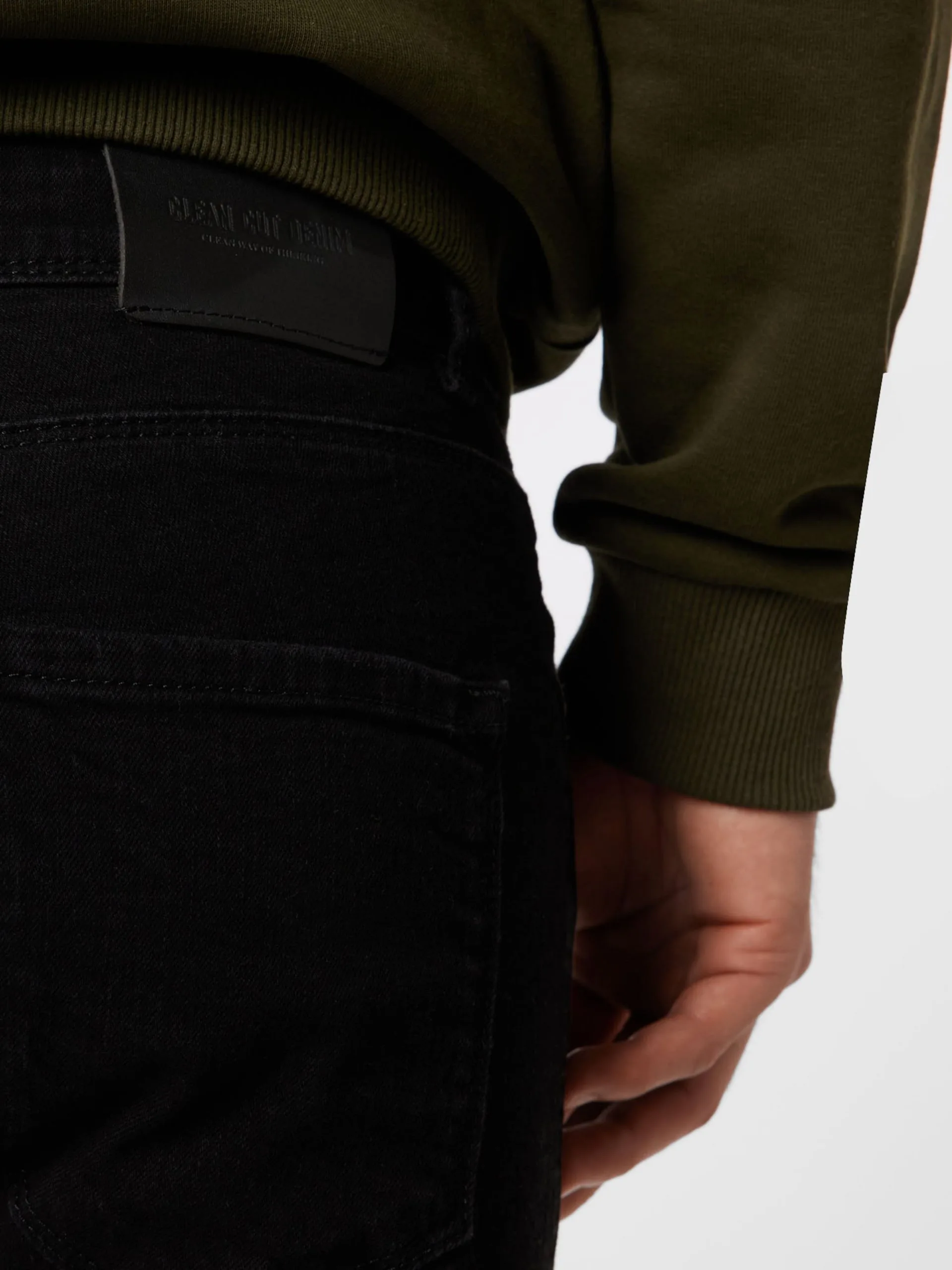 Jeans Slimfit Jeans David Heren Zwart 2 Jeans Slimfit Jeans David Heren Zwart - Afbeelding 2