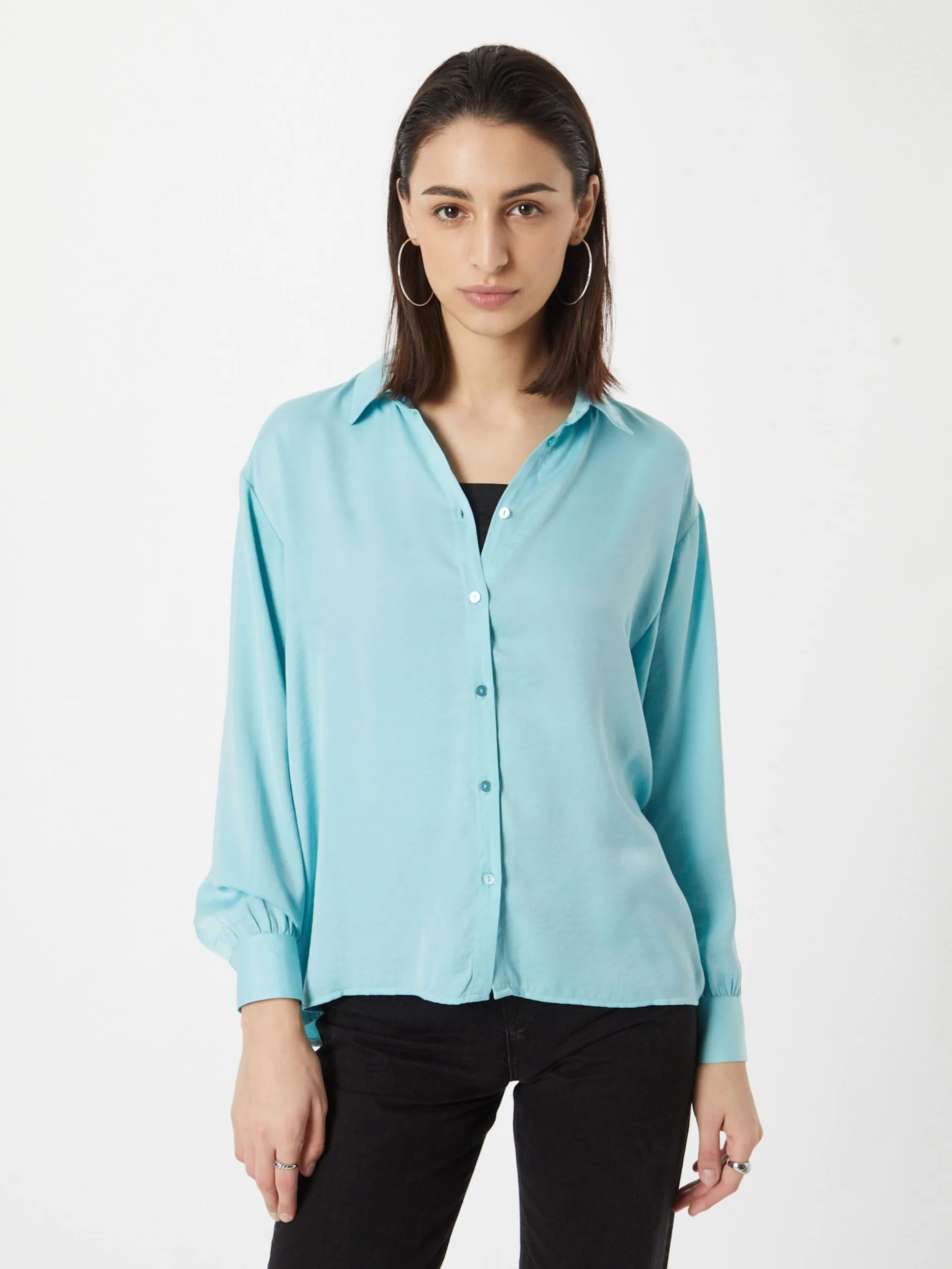 MOSS COPENHAGEN Overhemden Blouse Stefana Dames Lichtblauw 3 MOSS COPENHAGEN Overhemden Blouse Stefana Dames Lichtblauw - Afbeelding 3