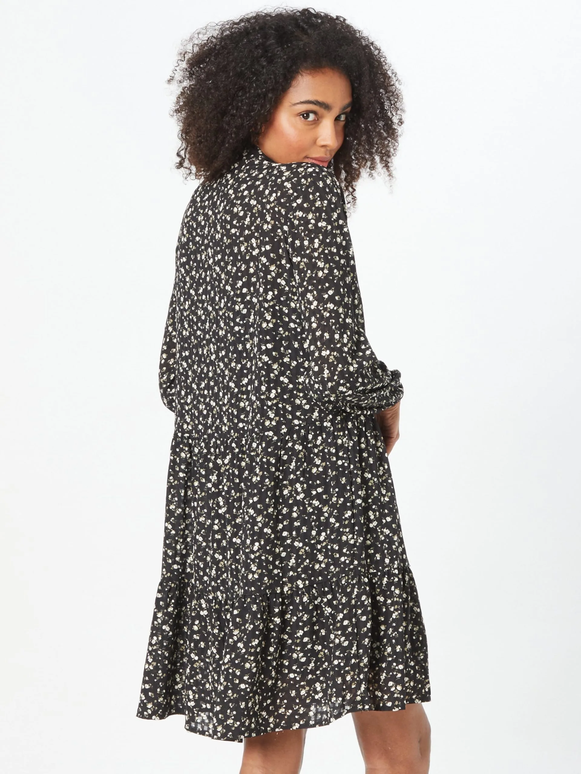 MOSS COPENHAGEN Blousejurken Blousejurk Oceann Dames Zwart 4 MOSS COPENHAGEN Blousejurken Blousejurk Oceann Dames Zwart - Afbeelding 4