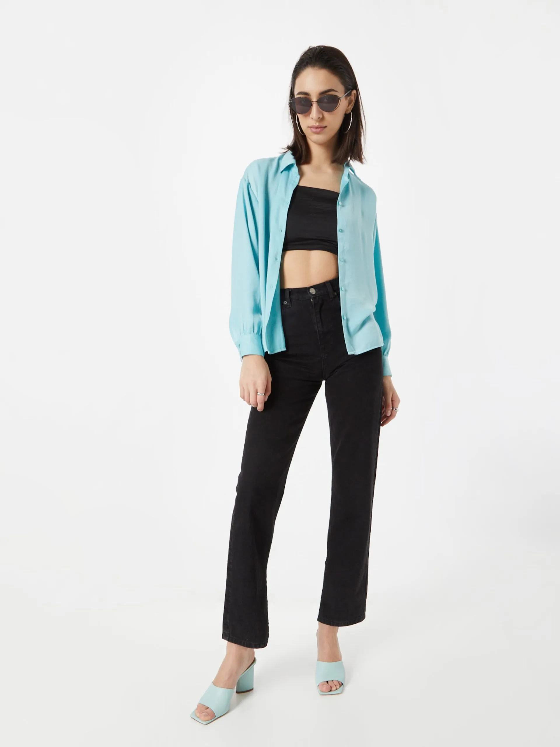 MOSS COPENHAGEN Overhemden Blouse Stefana Dames Lichtblauw 5 MOSS COPENHAGEN Overhemden Blouse Stefana Dames Lichtblauw - Afbeelding 5