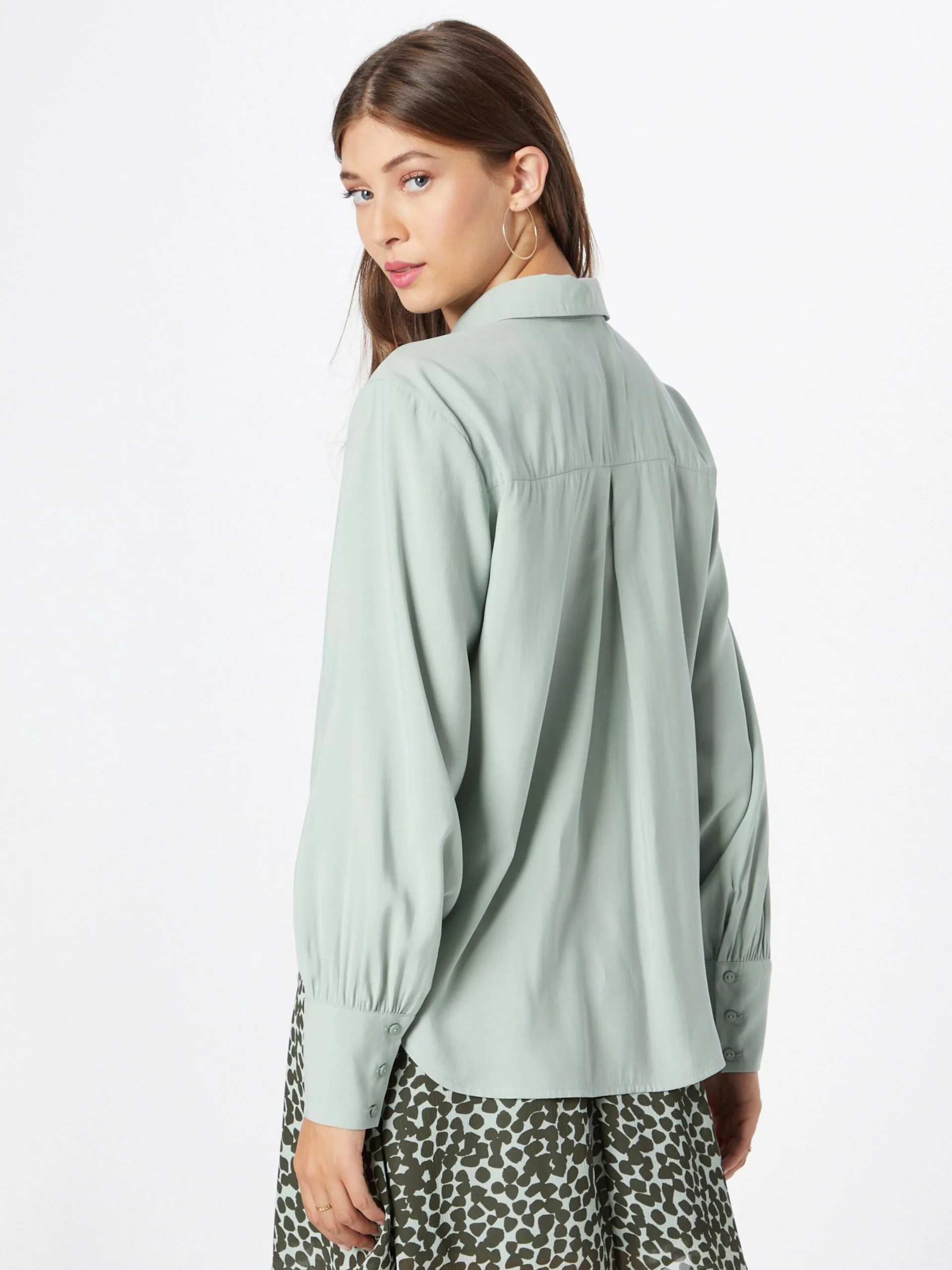 MOSS COPENHAGEN Overhemden Blouse Solila Dames Pastelgroen 4 MOSS COPENHAGEN Overhemden Blouse Solila Dames Pastelgroen - Afbeelding 4