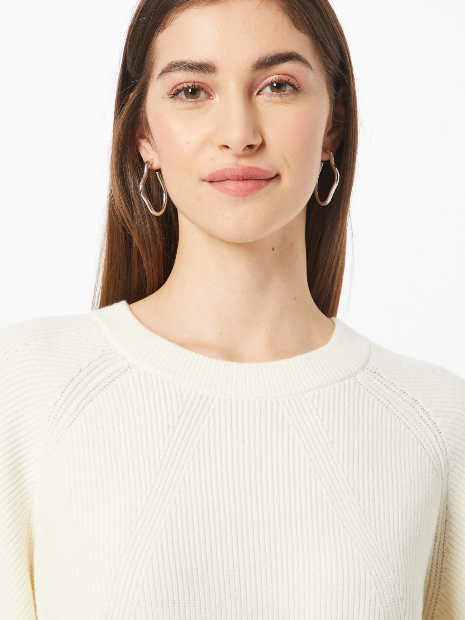 MOSS COPENHAGEN Fijngebreide Truien Trui Dames Crème 2 MOSS COPENHAGEN Fijngebreide Truien Trui Dames Crème - Afbeelding 2