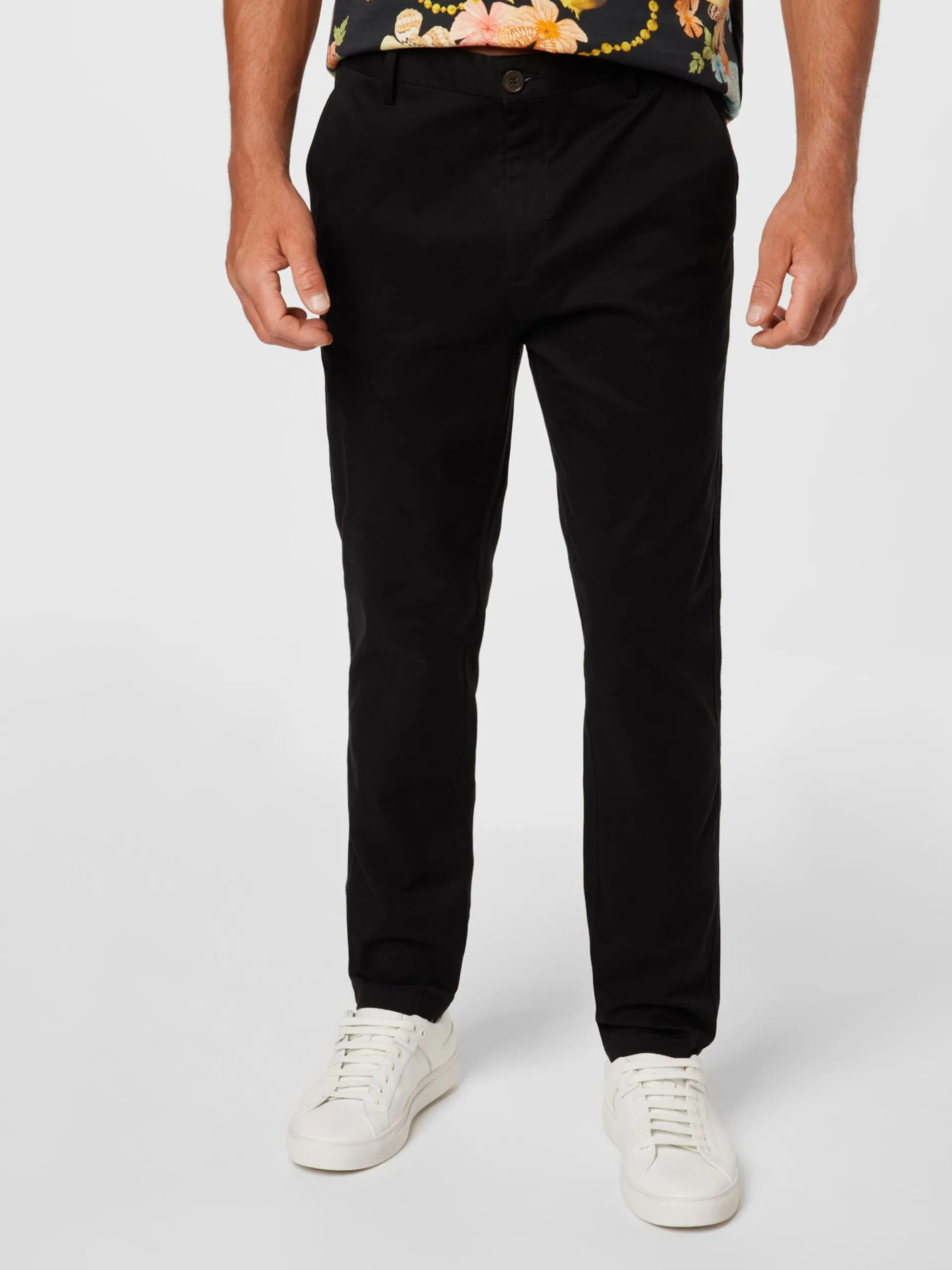 Pantalons Slimfit Broek Milano Drake Heren Zwart 3 Pantalons Slimfit Broek Milano Drake Heren Zwart - Afbeelding 3