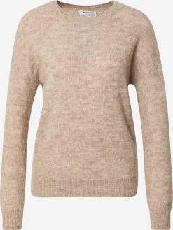 MOSS COPENHAGEN Fijngebreide Truien Trui Femme Dames Beige