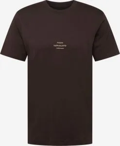 T-shirts Shirt Heren Donkerbruin