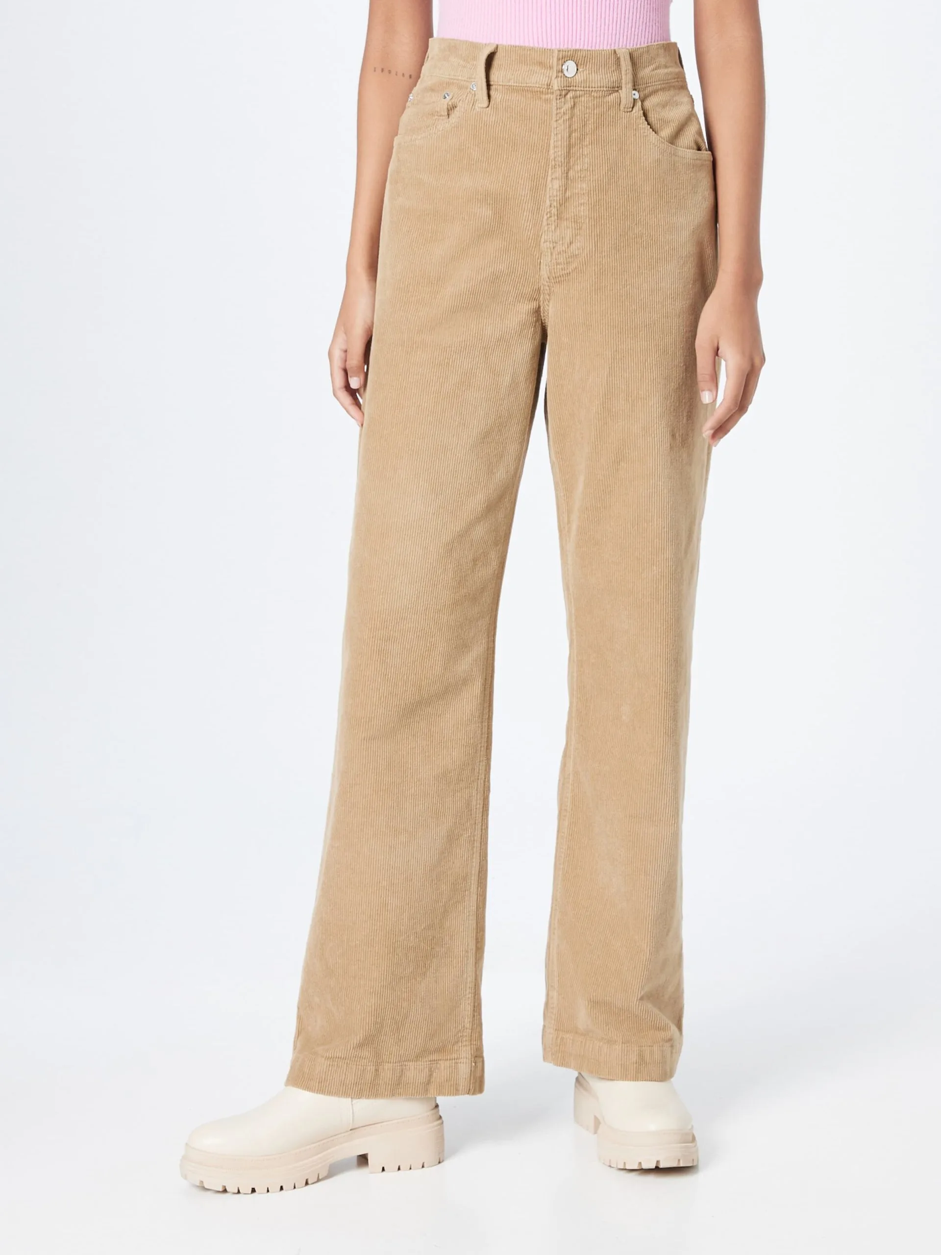 IVY Copenhagen Straight Regular Jeans Brooke Dames Kaki 3 IVY Copenhagen Straight Regular Jeans Brooke Dames Kaki - Afbeelding 3