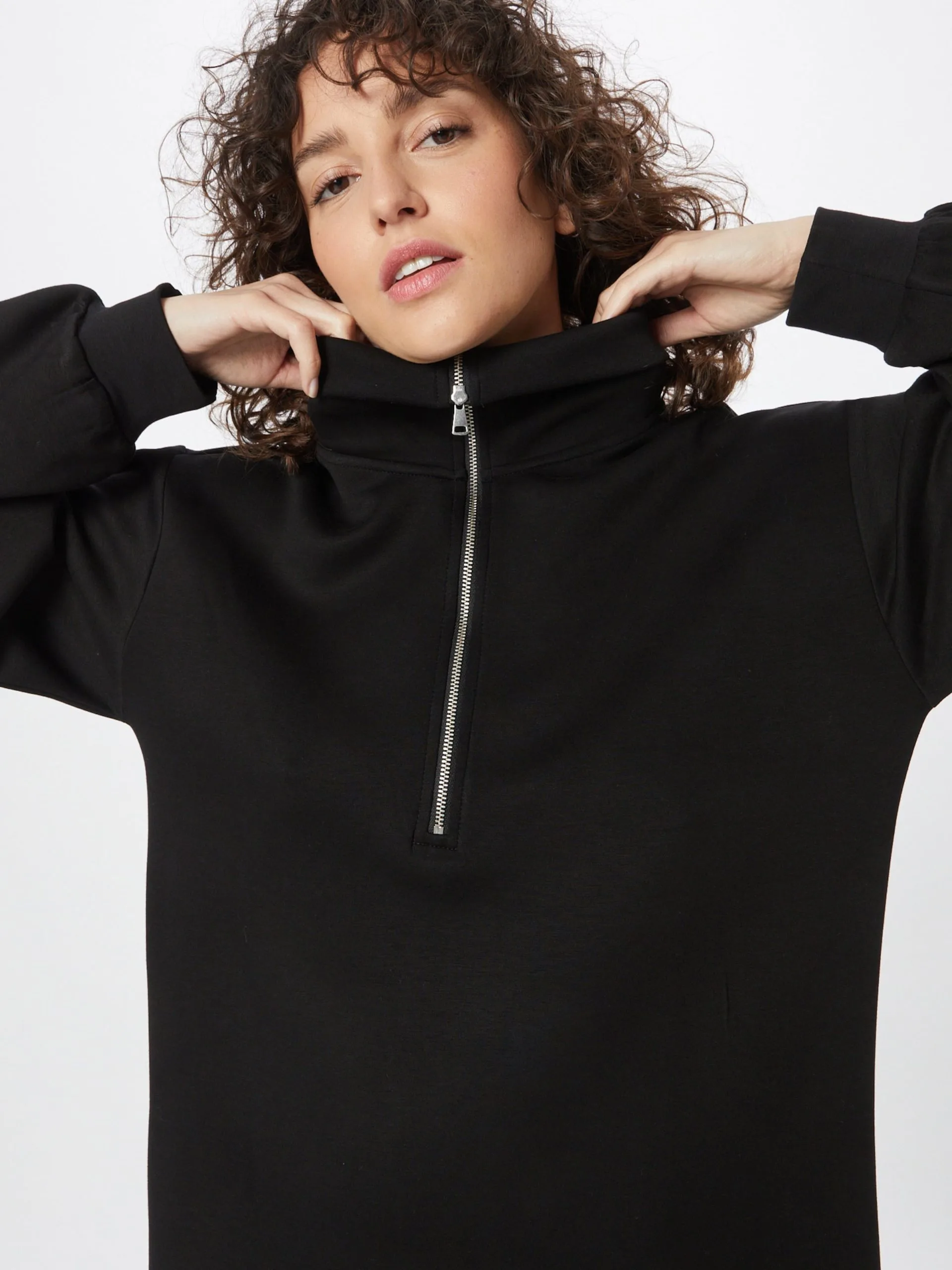 MOSS COPENHAGEN Mini Jurken Jurk Ima Dames Zwart 2 MOSS COPENHAGEN Mini Jurken Jurk Ima Dames Zwart - Afbeelding 2