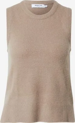 MOSS COPENHAGEN Fijngebreide Truien Trui Zenie Dames Beige