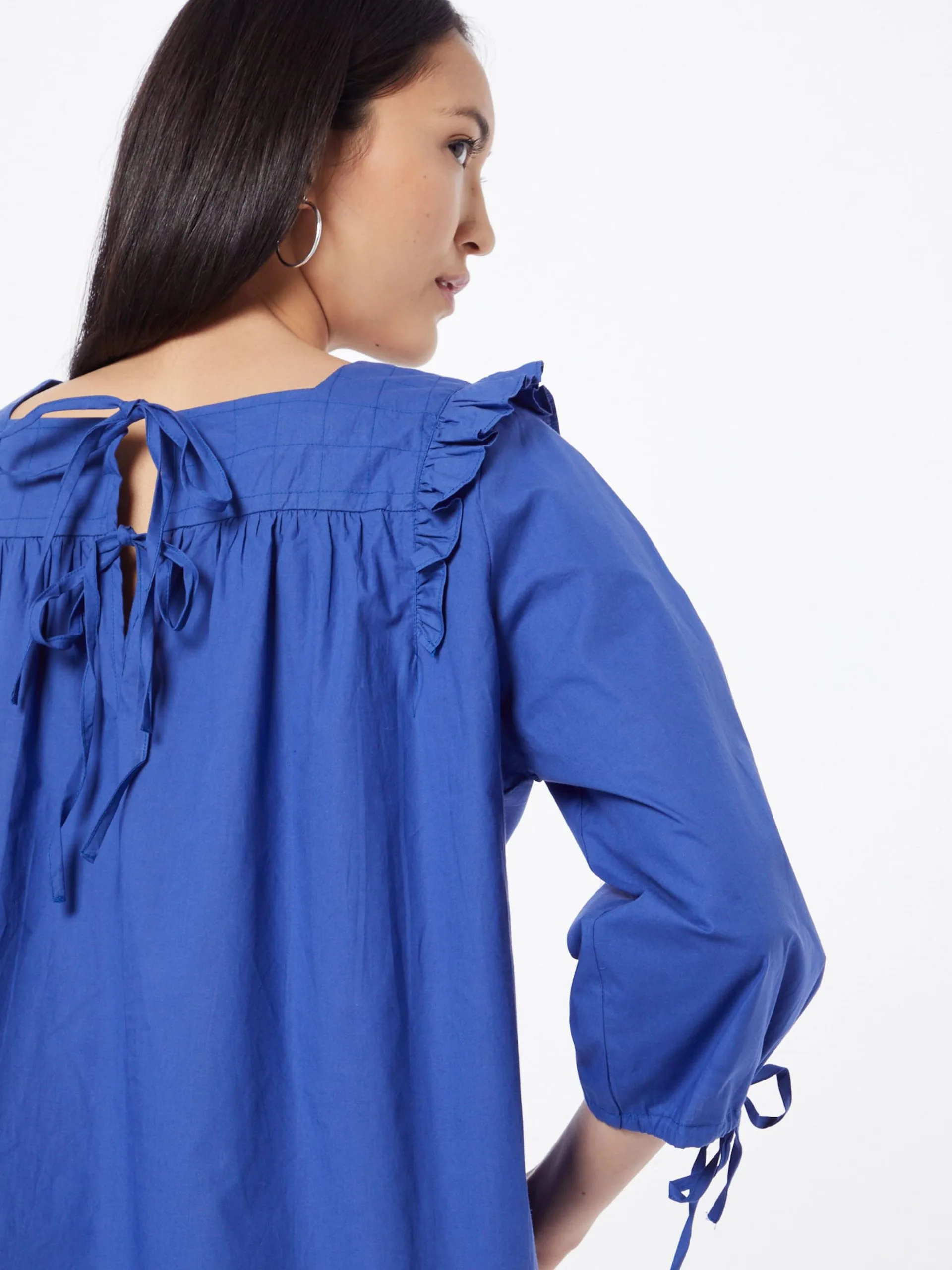 MOSS COPENHAGEN Midi Jurken Jurk Dalena Haddis Dames Donkerblauw 2 MOSS COPENHAGEN Midi Jurken Jurk Dalena Haddis Dames Donkerblauw - Afbeelding 2