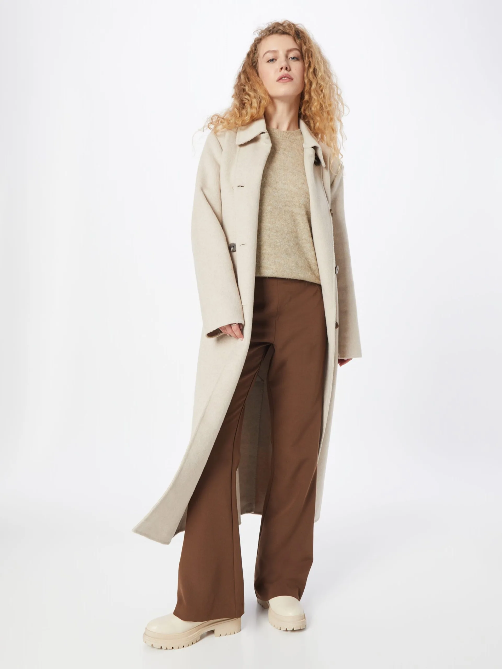 MOSS COPENHAGEN Fijngebreide Truien Trui Dames Beige 5 MOSS COPENHAGEN Fijngebreide Truien Trui Dames Beige - Afbeelding 5