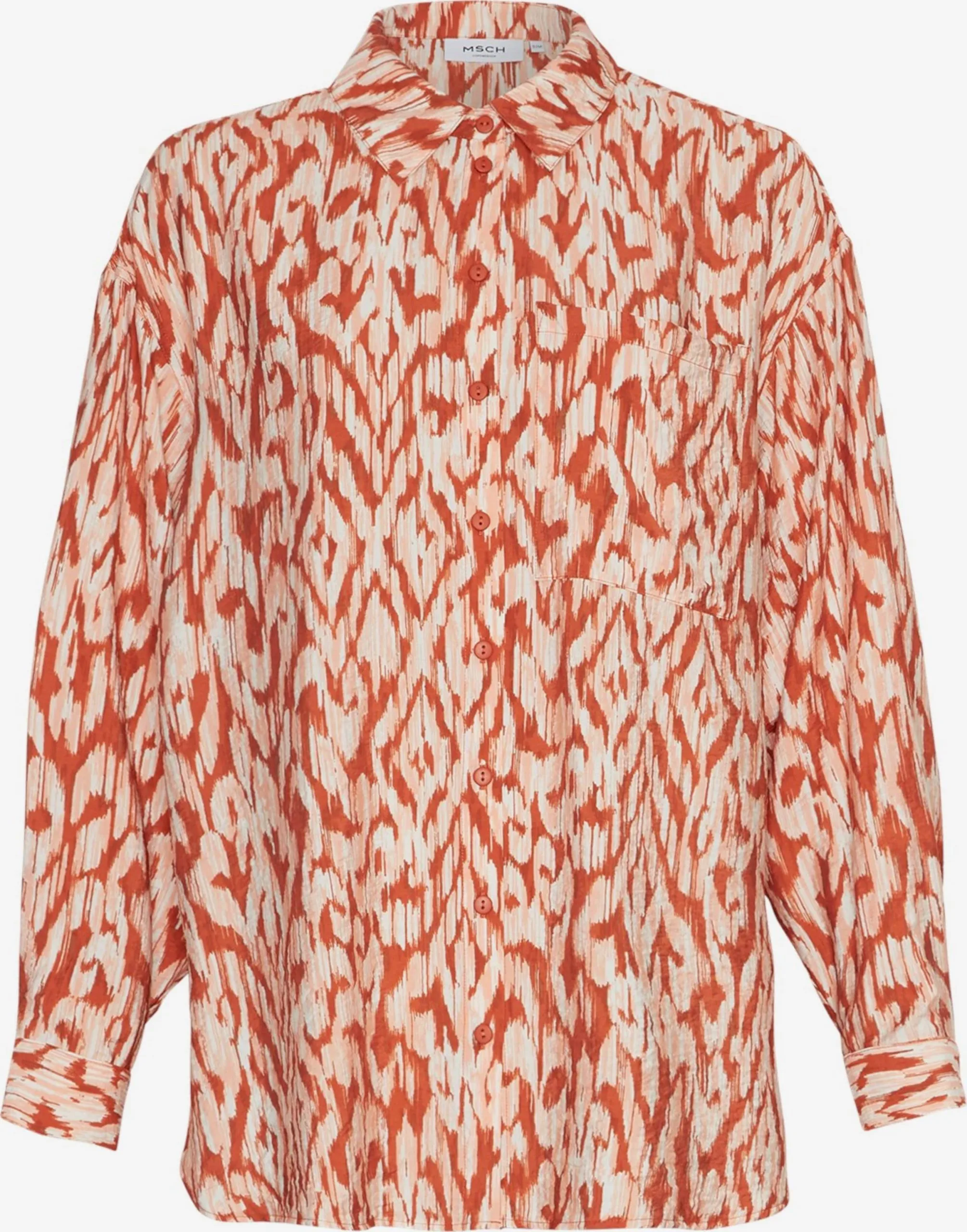 MOSS COPENHAGEN Overhemden Blouse Orlena Ladonna Dames Oranje 1 MOSS COPENHAGEN Overhemden Blouse Orlena Ladonna Dames Oranje