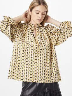 Blouses Met Korte Mouw Blouse Ilia Dames Geel 7 Blouses Met Korte Mouw Blouse Ilia Dames Geel -Moss Copenhagen Verkoop 39ccfa3864713030d06389a5fdad9065