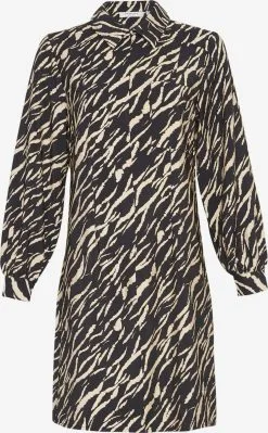 MOSS COPENHAGEN Blousejurken Blousejurk Janaya Benina Dames Zwart