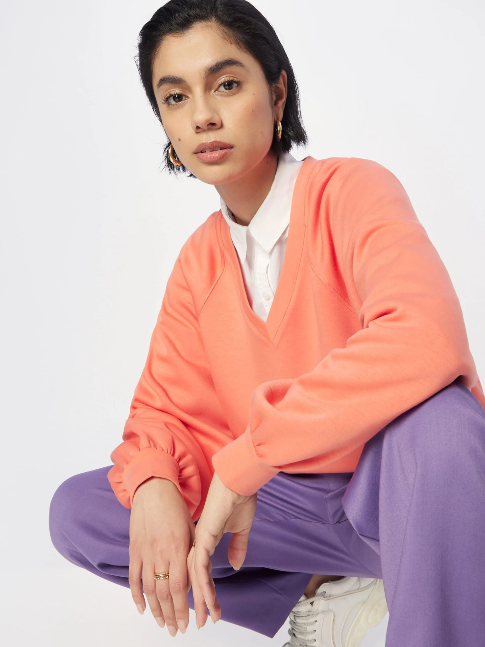 MOSS COPENHAGEN Sweatshirts Sweatshirt Nelina Dames Roze 2 MOSS COPENHAGEN Sweatshirts Sweatshirt Nelina Dames Roze - Afbeelding 2